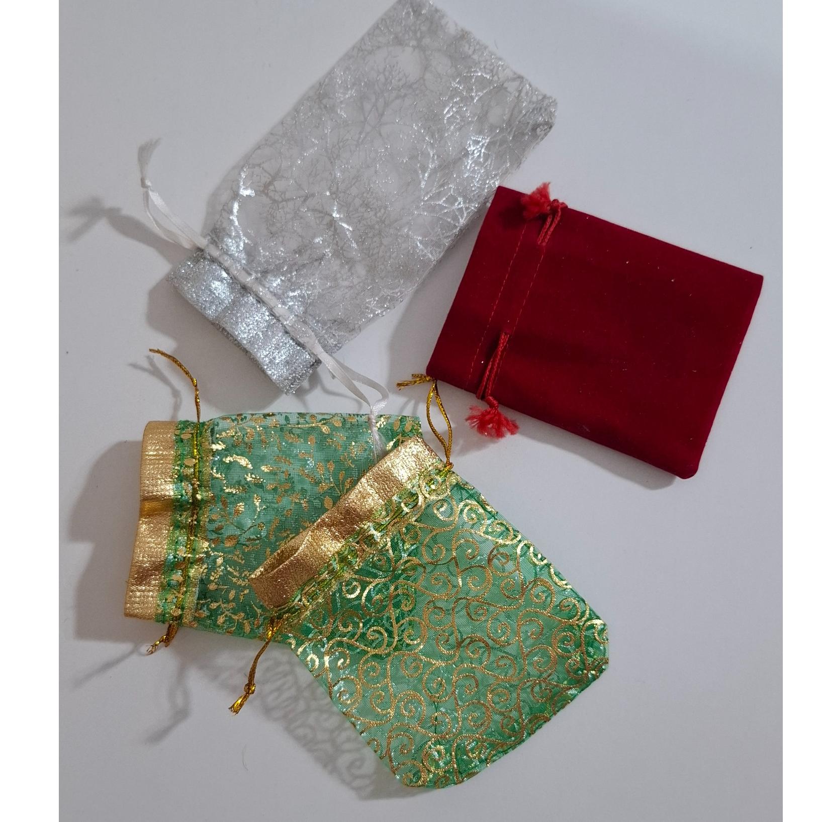 کیسه حریر و مخمل کادویی