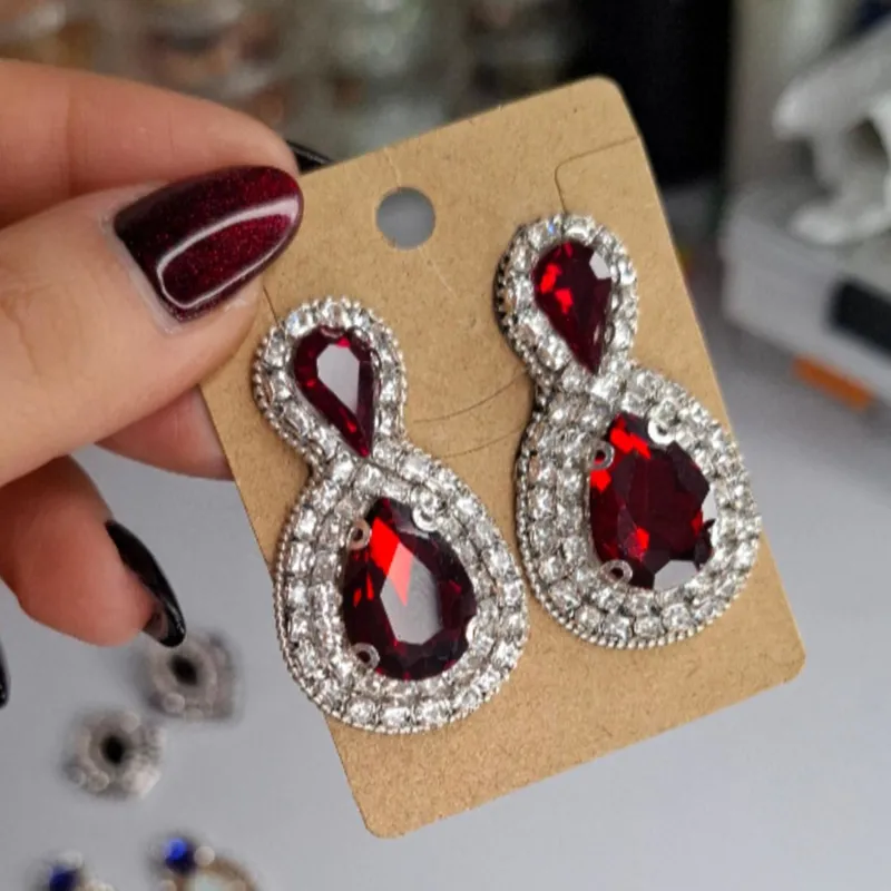 گوشواره جواهردوزی سبک و شیک