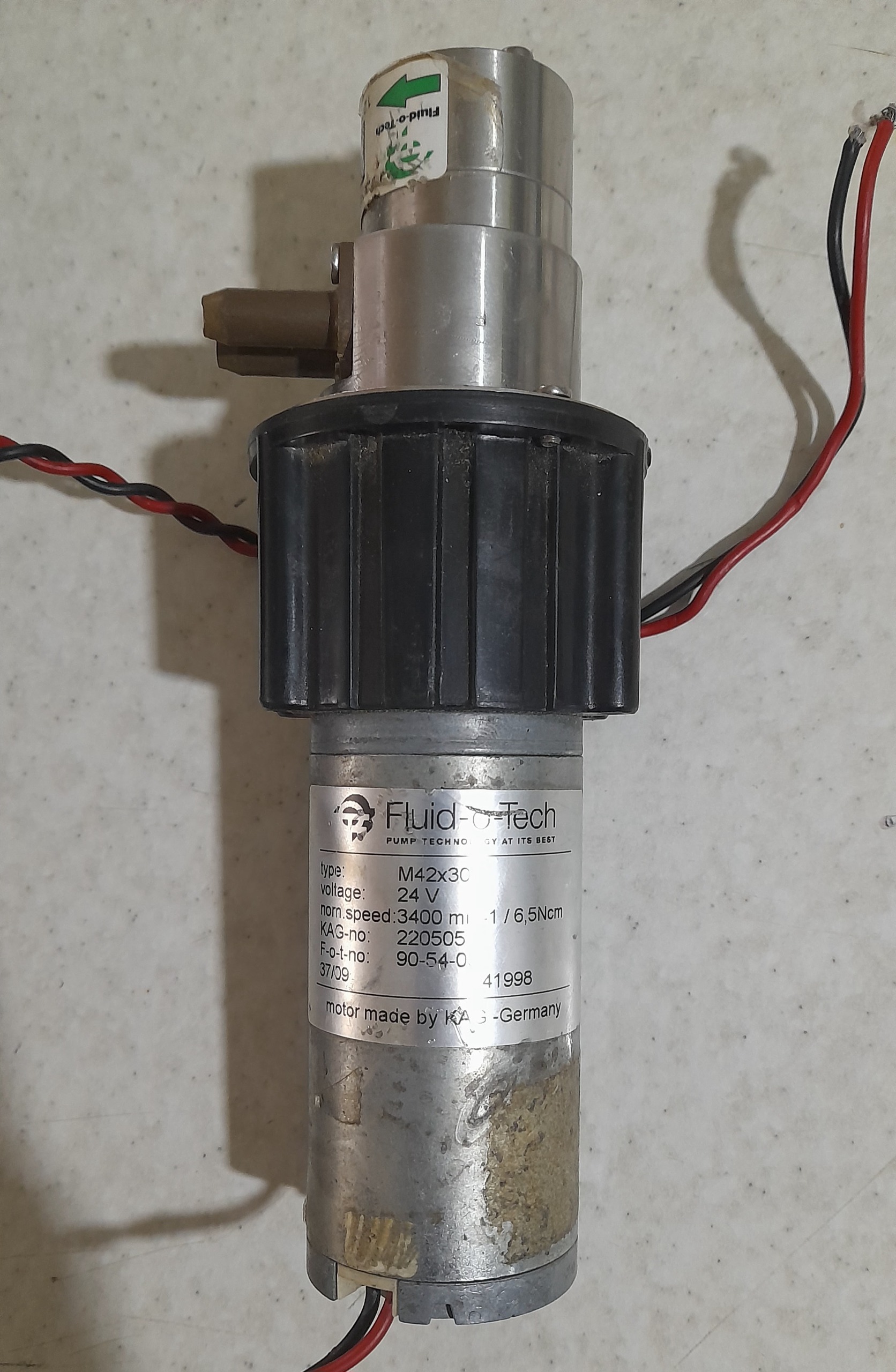 پمپ دندهای Fluid-o-Tech مدل M42x3C کارکرده سالم
