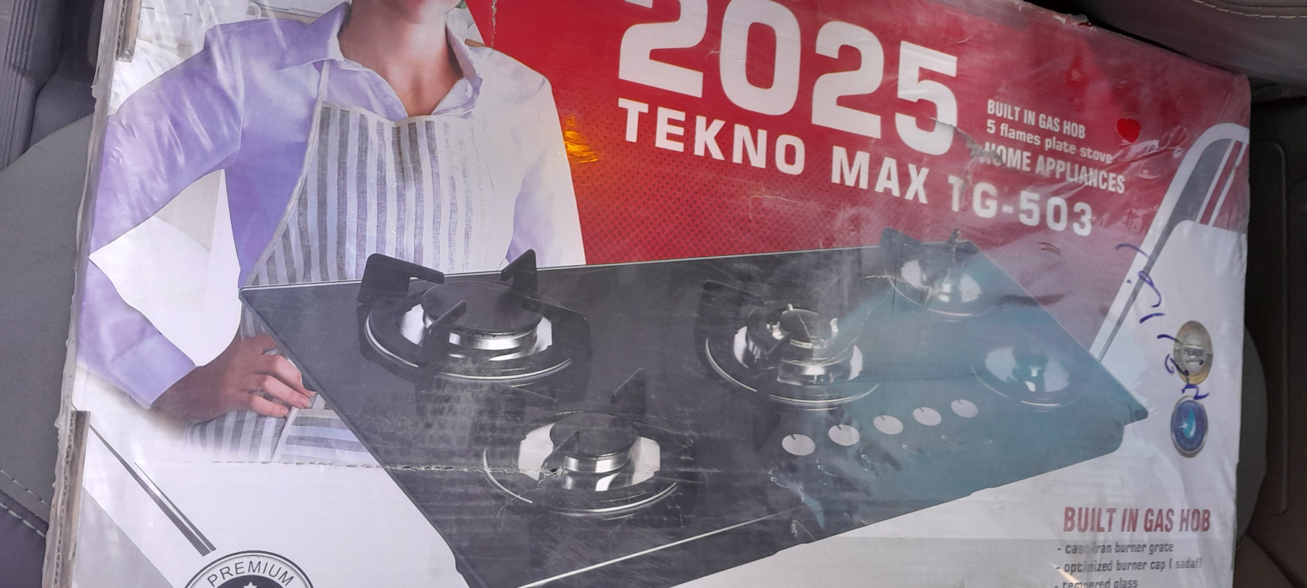 اجاق گاز صفحه ای تکنو مکس TG-503 2025