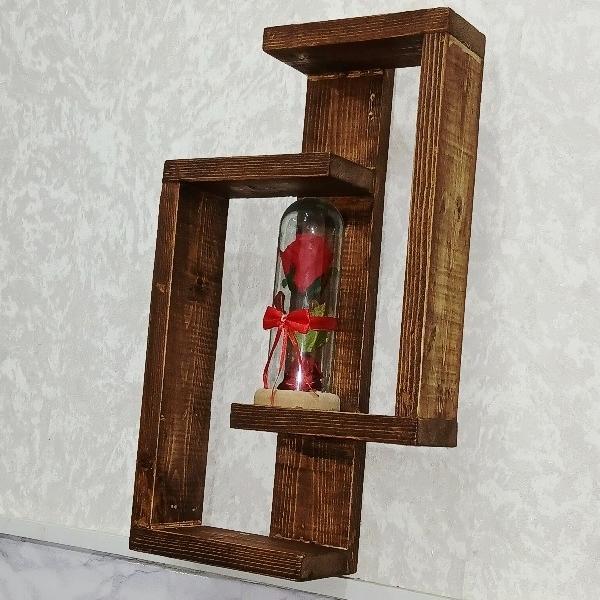 شلف دیواری چوبی