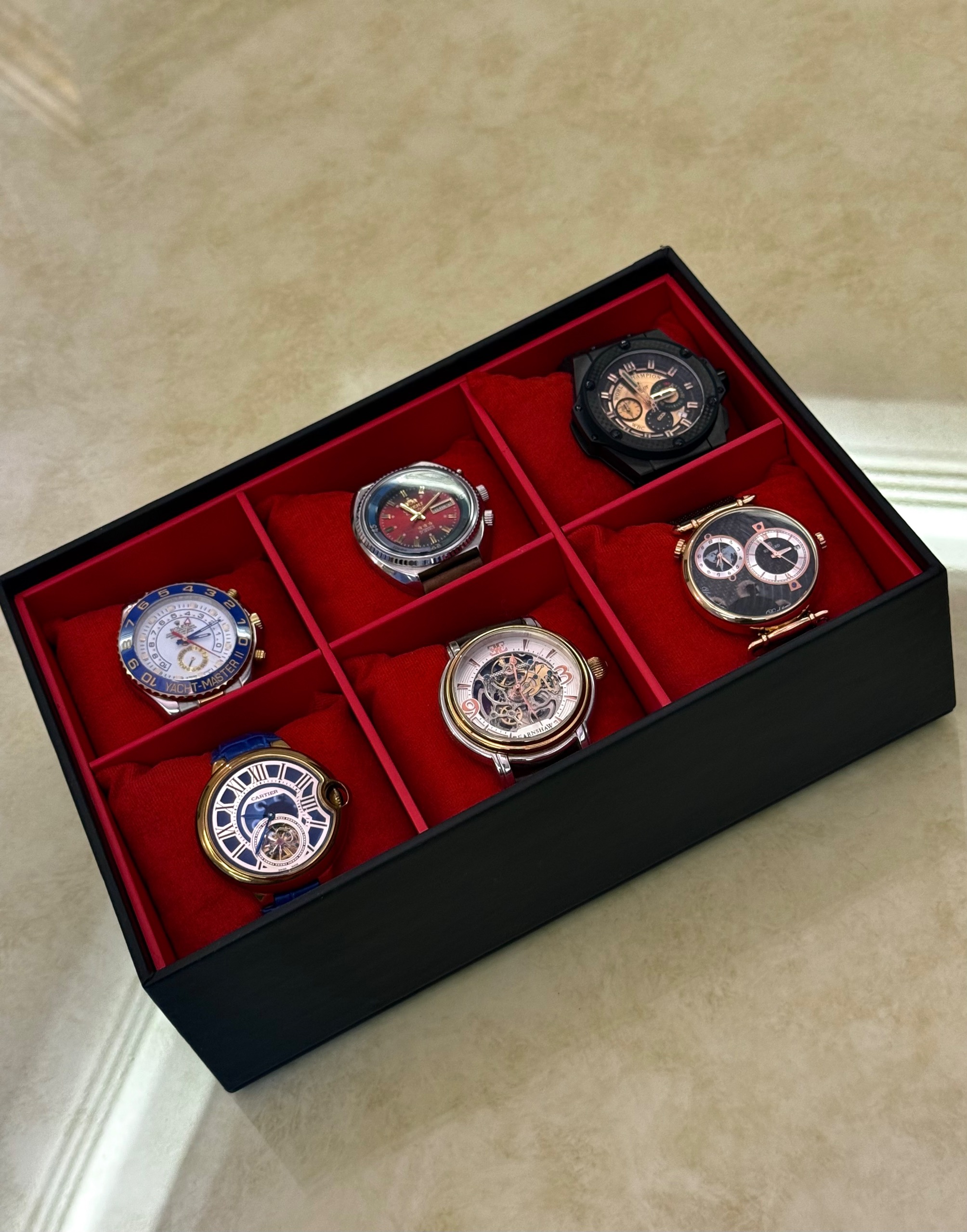 جعبه ساعت 6 تایی مناسب کشو