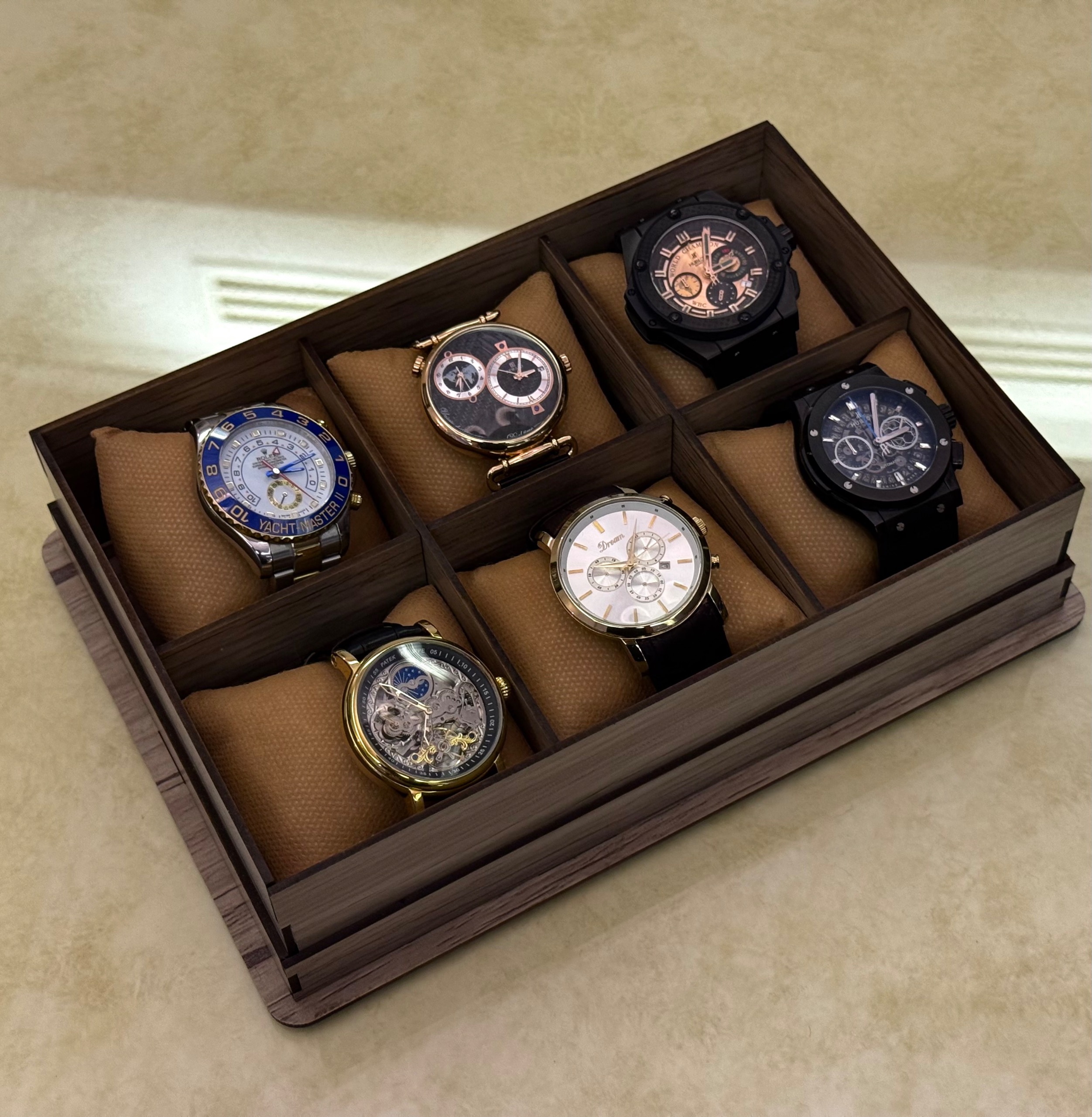 جعبه ساعت لوکس 6 تایی