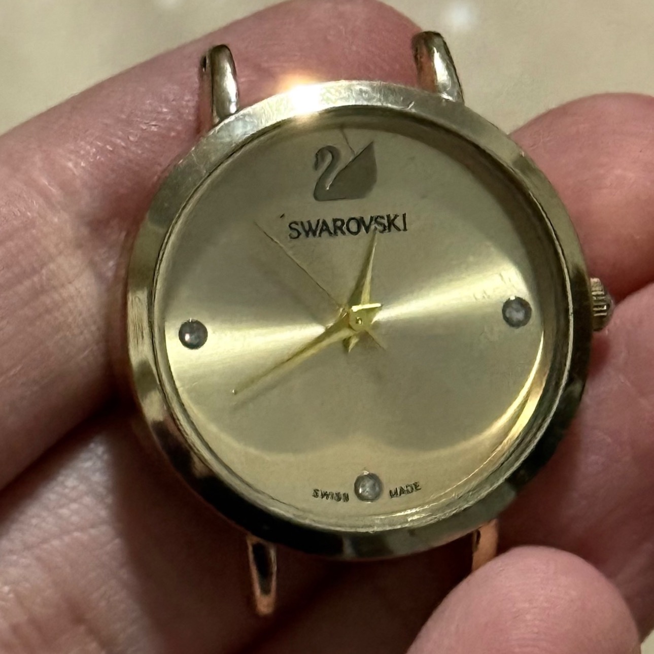 ساعت سواروسکی اورجینال میکرون طلا