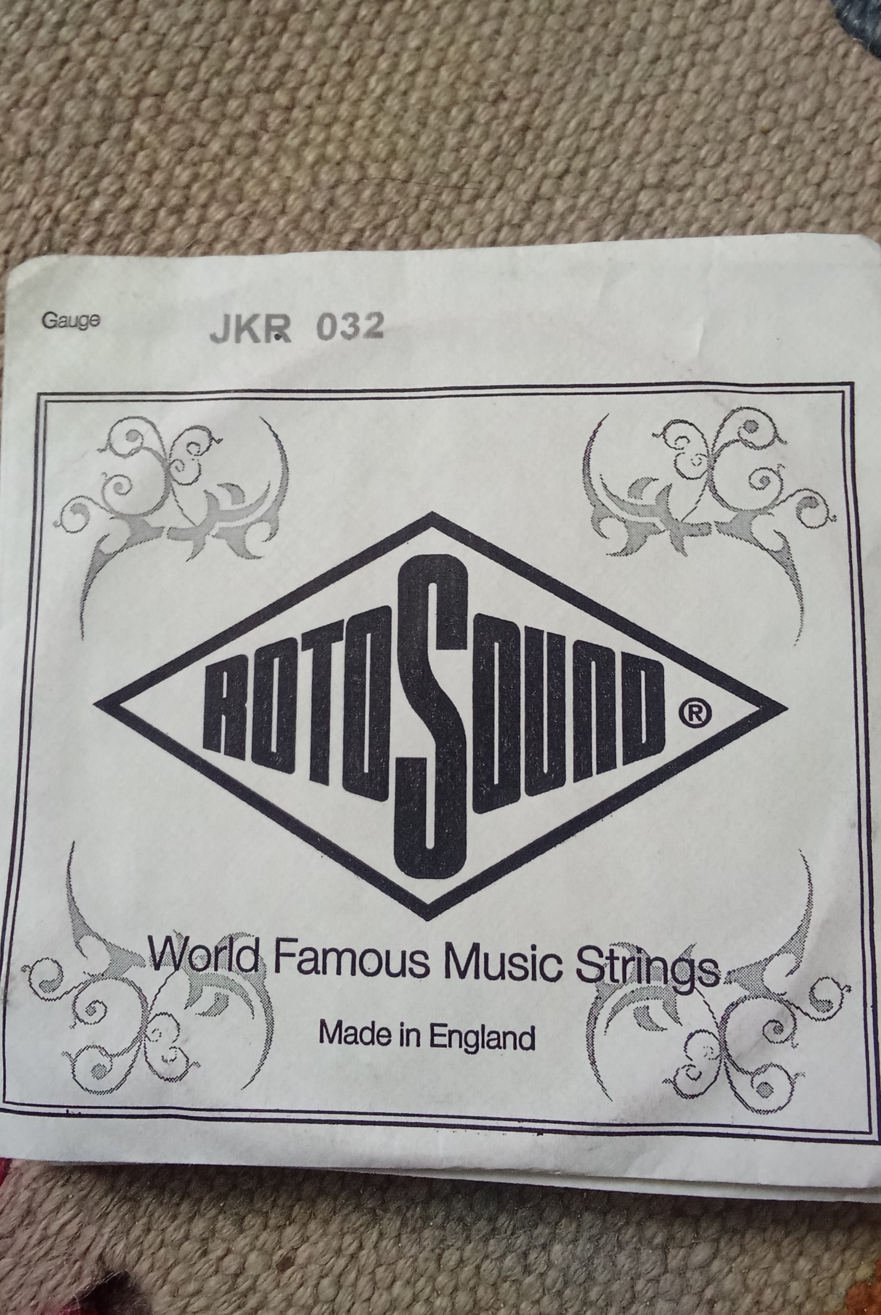 سیم گیتار   روتوساند مدل JKR 032  ساخت انگلیس
