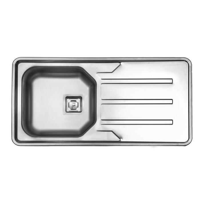 سینک استیل البرز توکار کد 180 لگن چپ