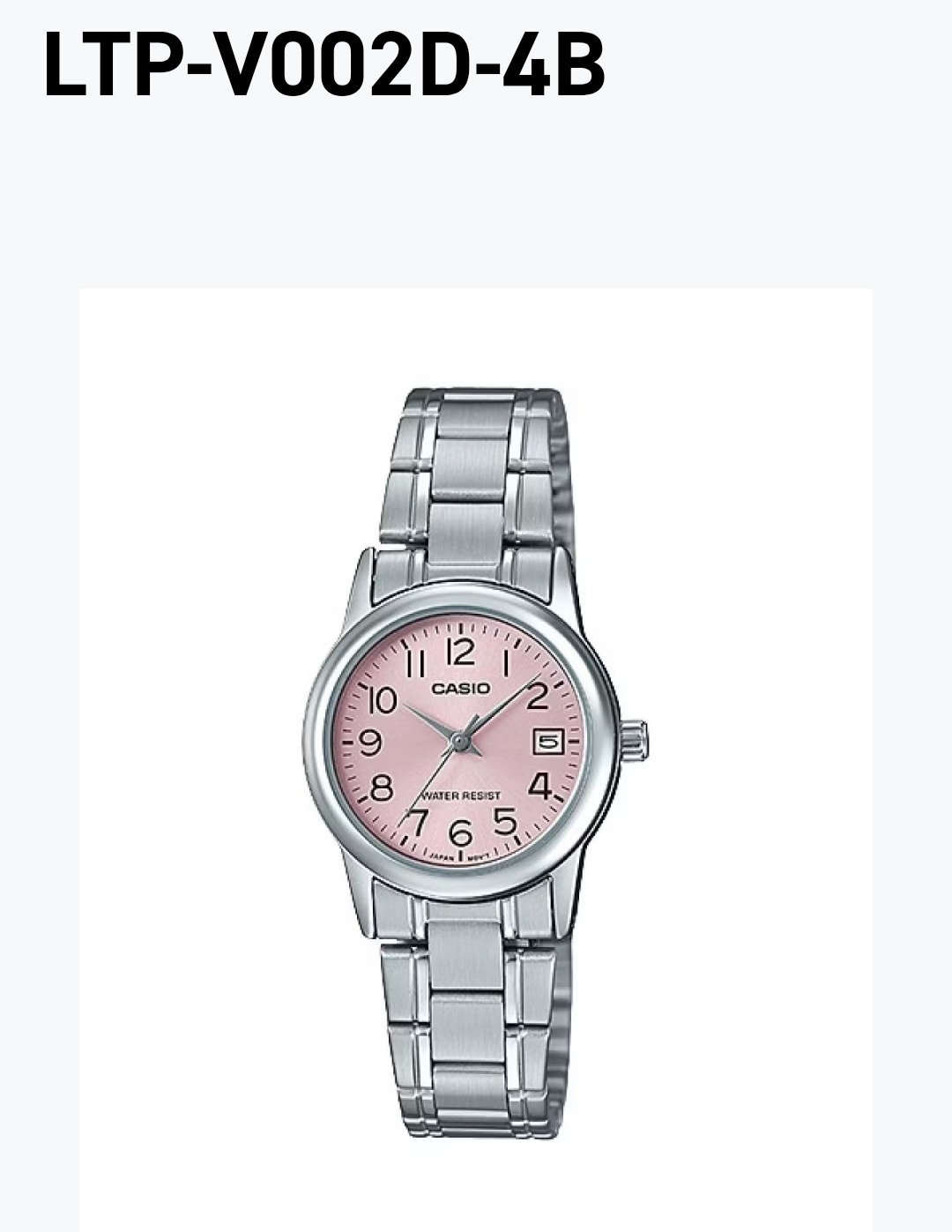 ساعت کاسیو اورجینال/LTP-v002D-4BUDF