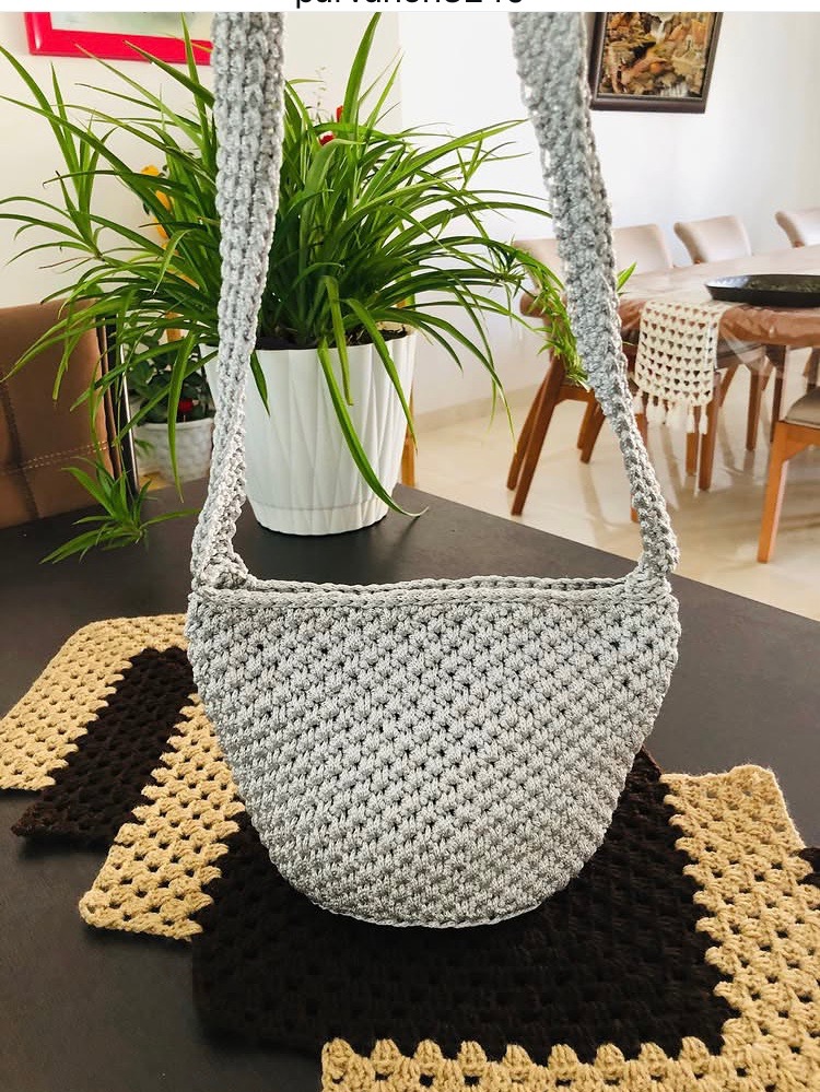 کیف مکرومه بافی دست ساز