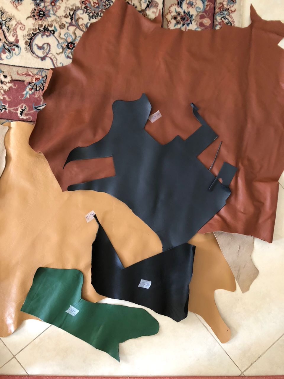 چرم آستری لباسی در ابعاد مختلف
