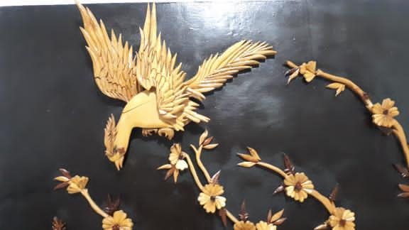 تابلو معرق طرح سیمرغ سعادت