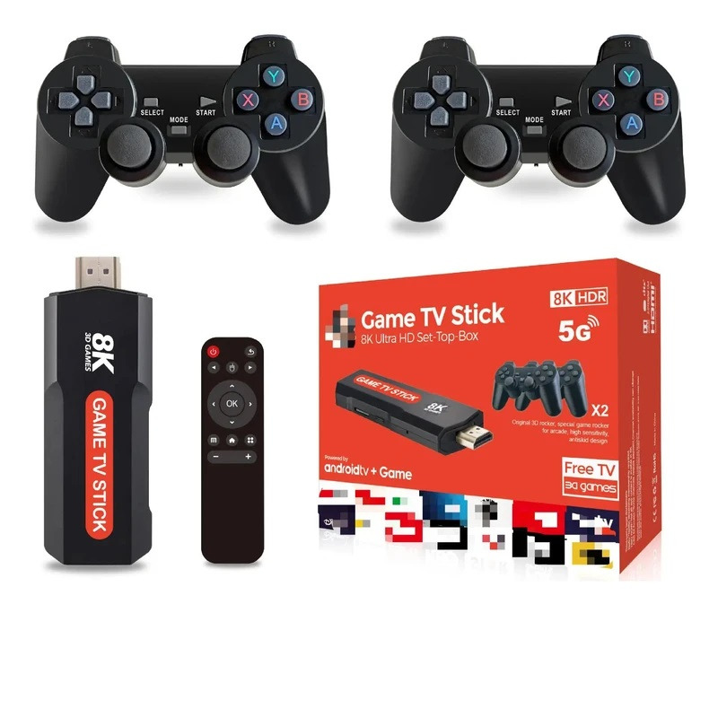 کنسول بازی پرتابل مدل x2 plus game Stick 8k
