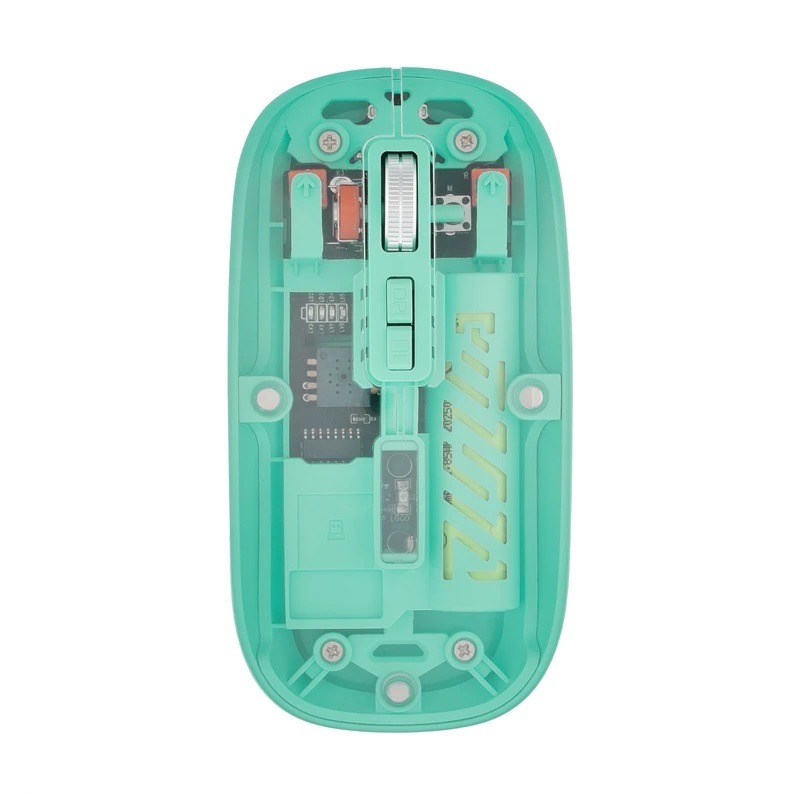 ماوس بی سیم مدل TWM-BT دو کاره شارژی سبز روشن