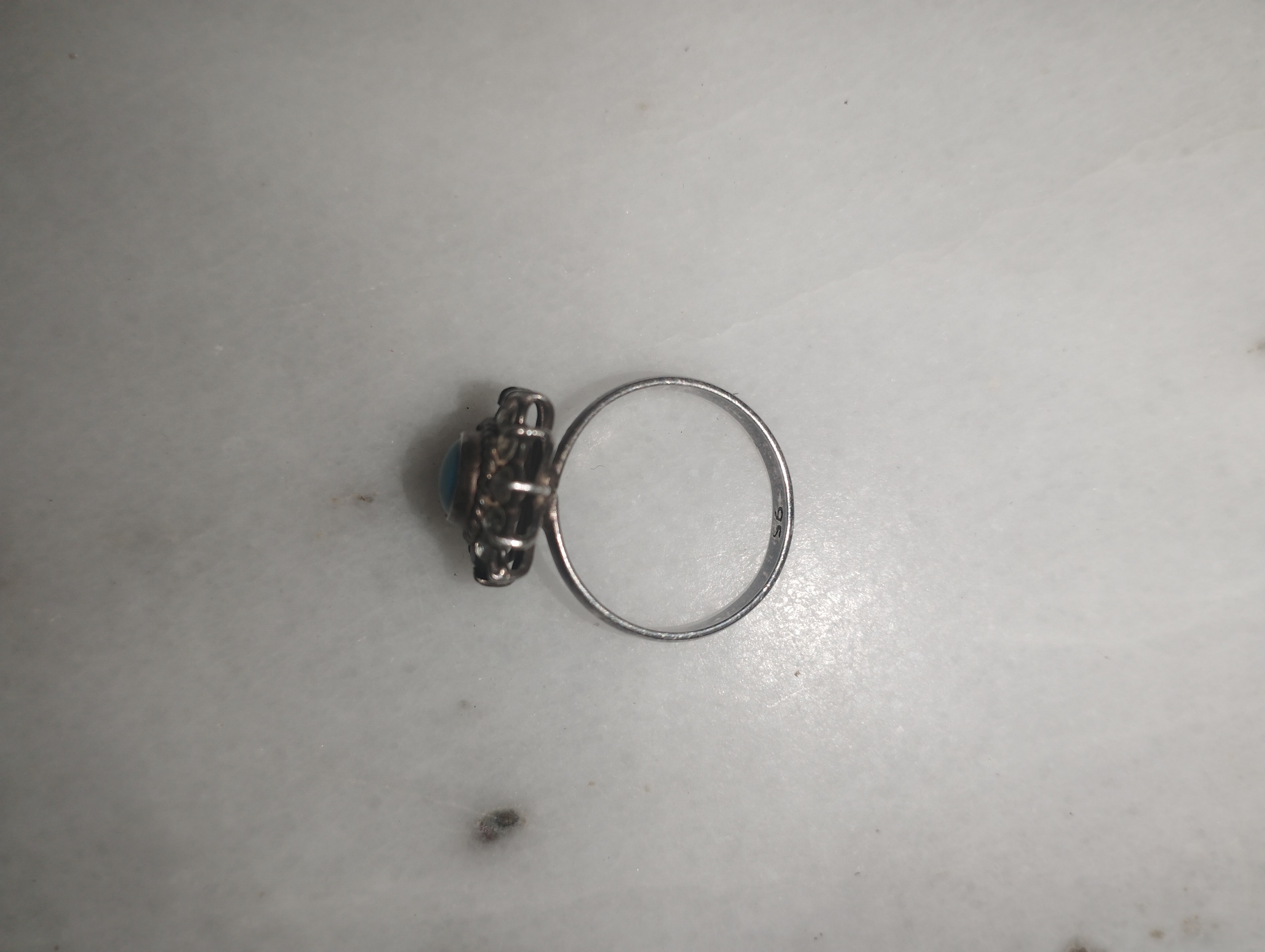 انگشتر نقره قدیمی فیروزه