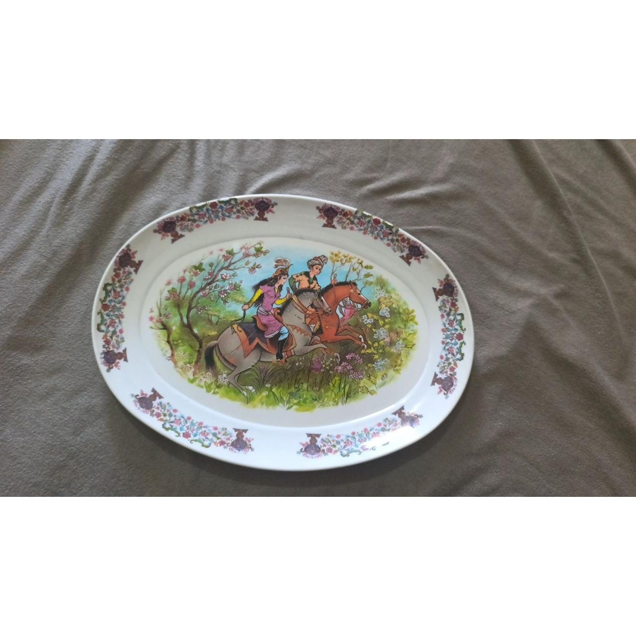 دیس ملامین قدیمی بزرگ انتیک نویادیوارکوب