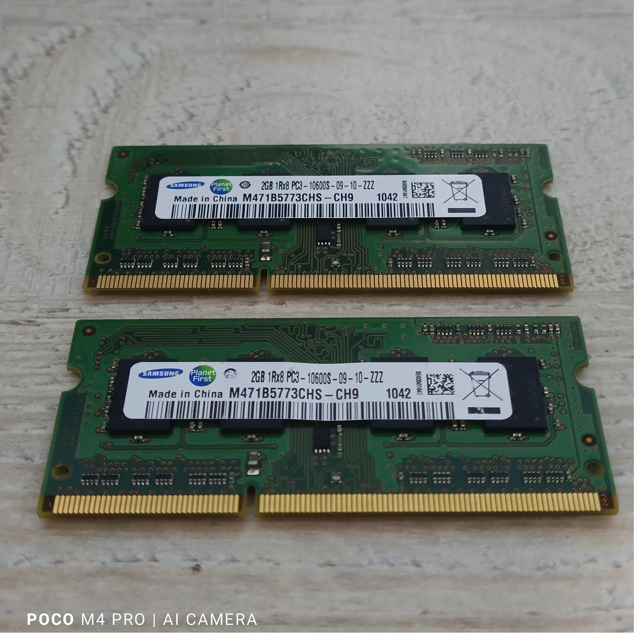 رم 2 گیگ سامسونگ DDR3 لپ تاپ با سرعت 1333 MHz