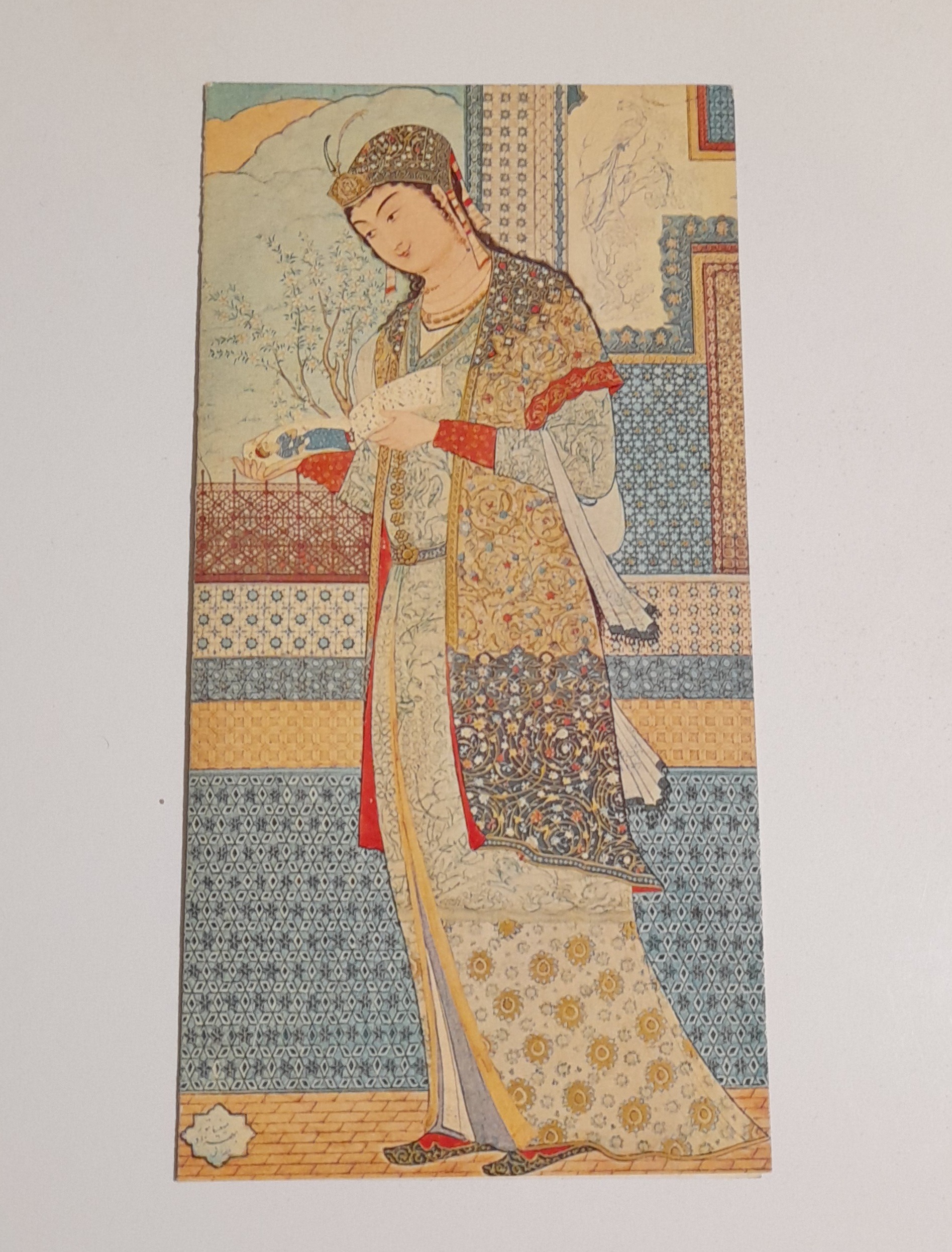 کارت پستال مینیاتوری نگاه شیرین به تصویر فرهاد