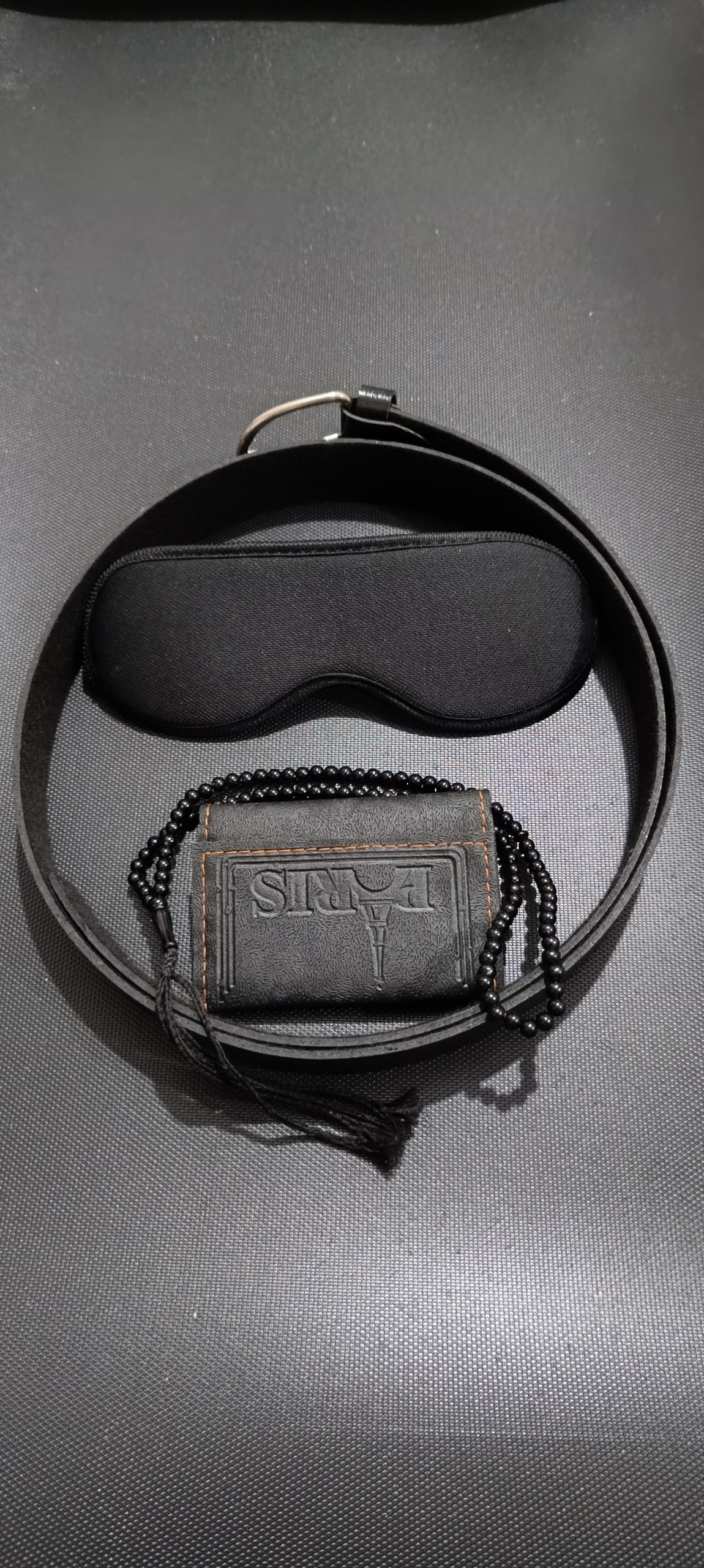 ست اقتصادی مردانه(کمربند،کیف پول،چشم بند و تسبیح)