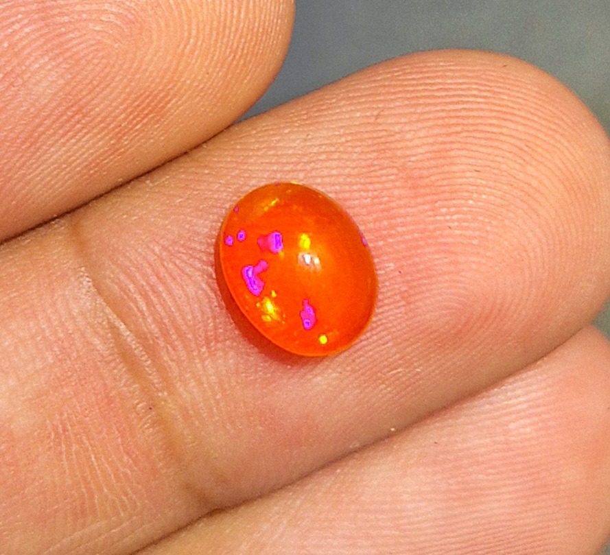 سنگ اپال نارنجی معدنی کمیاب کد430