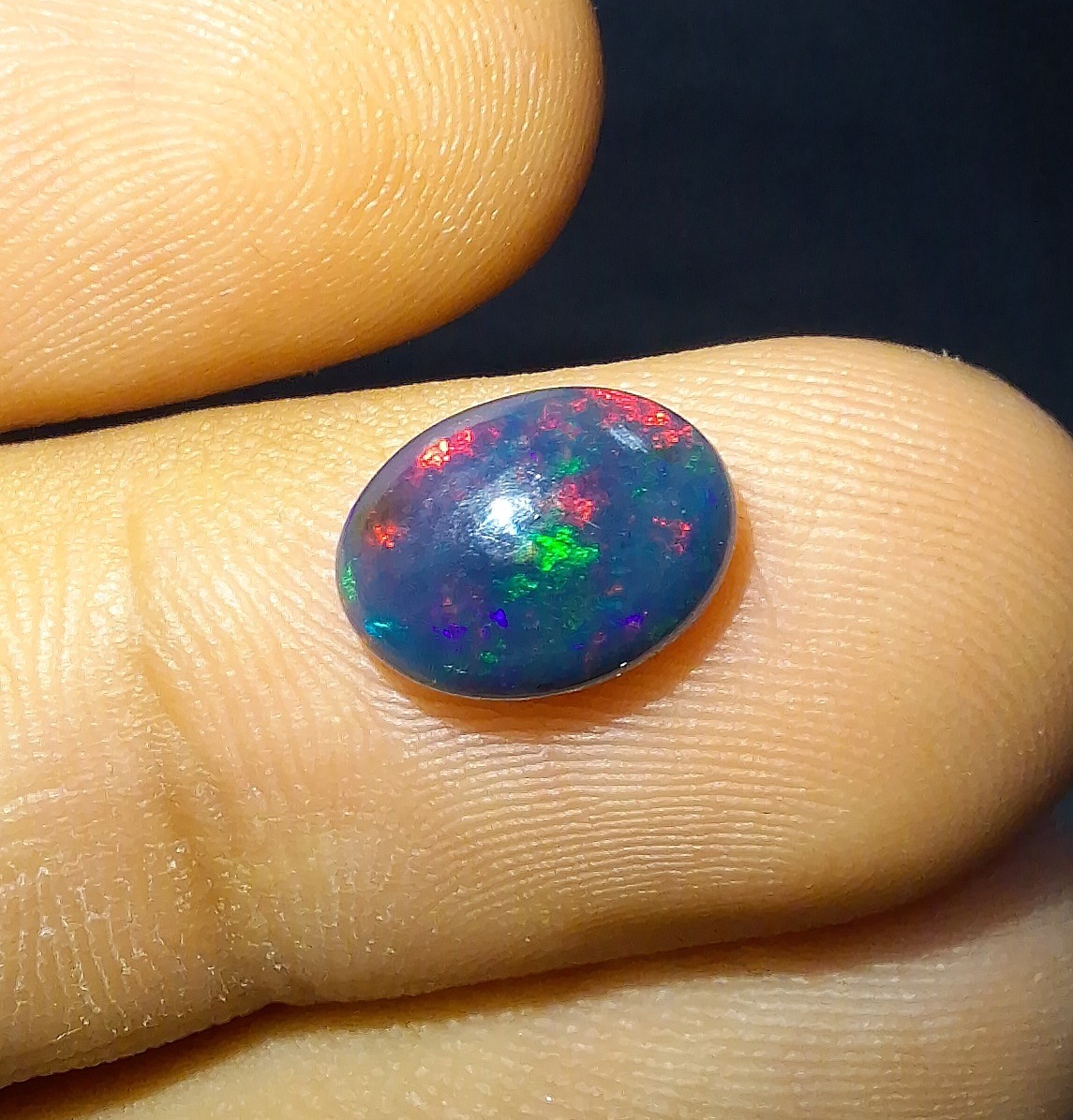 سنگ اپال بلک اتیوپی اصل معدنی کد 438