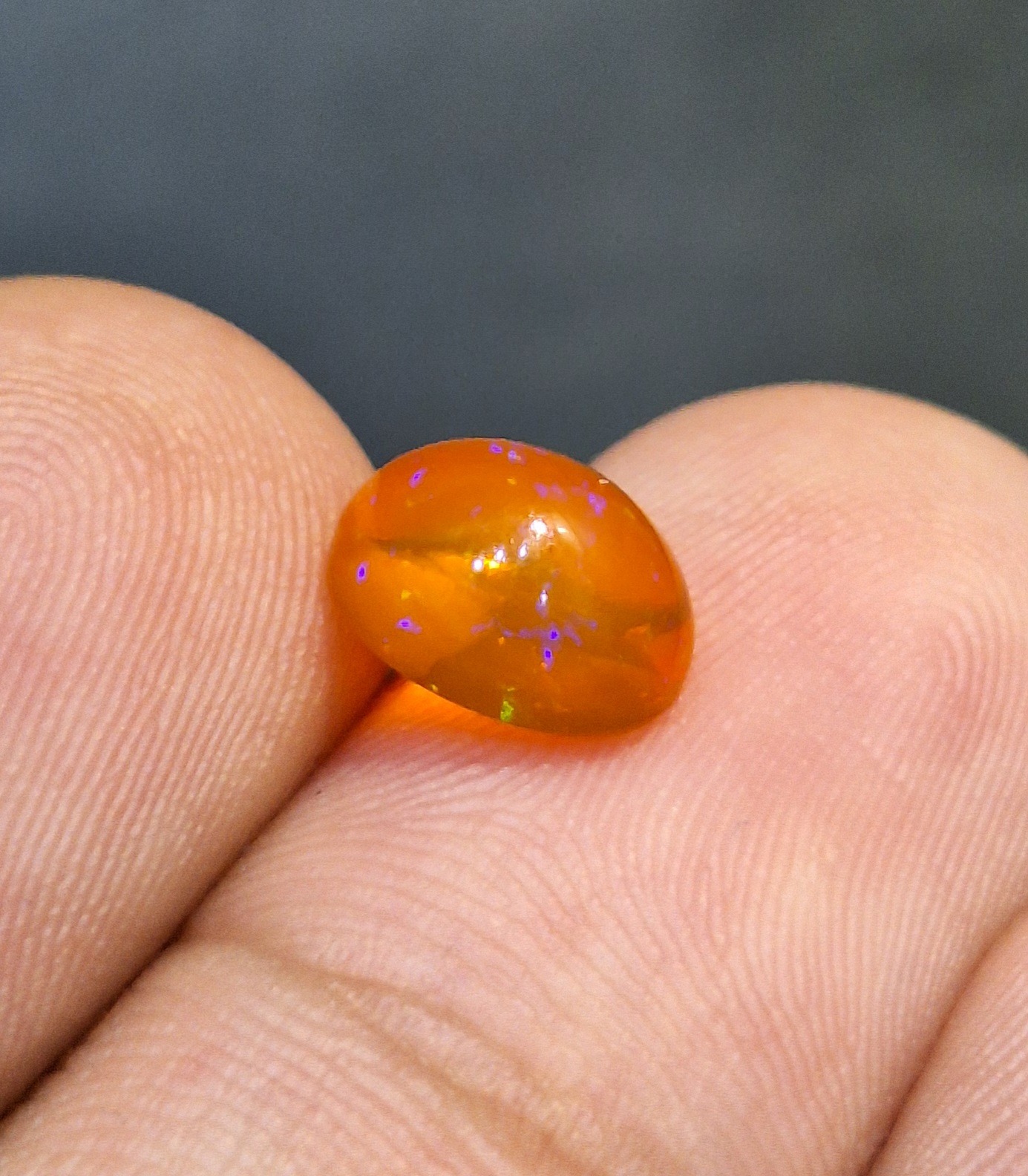 سنگ اپال نارنجی معدنی اصل کد441