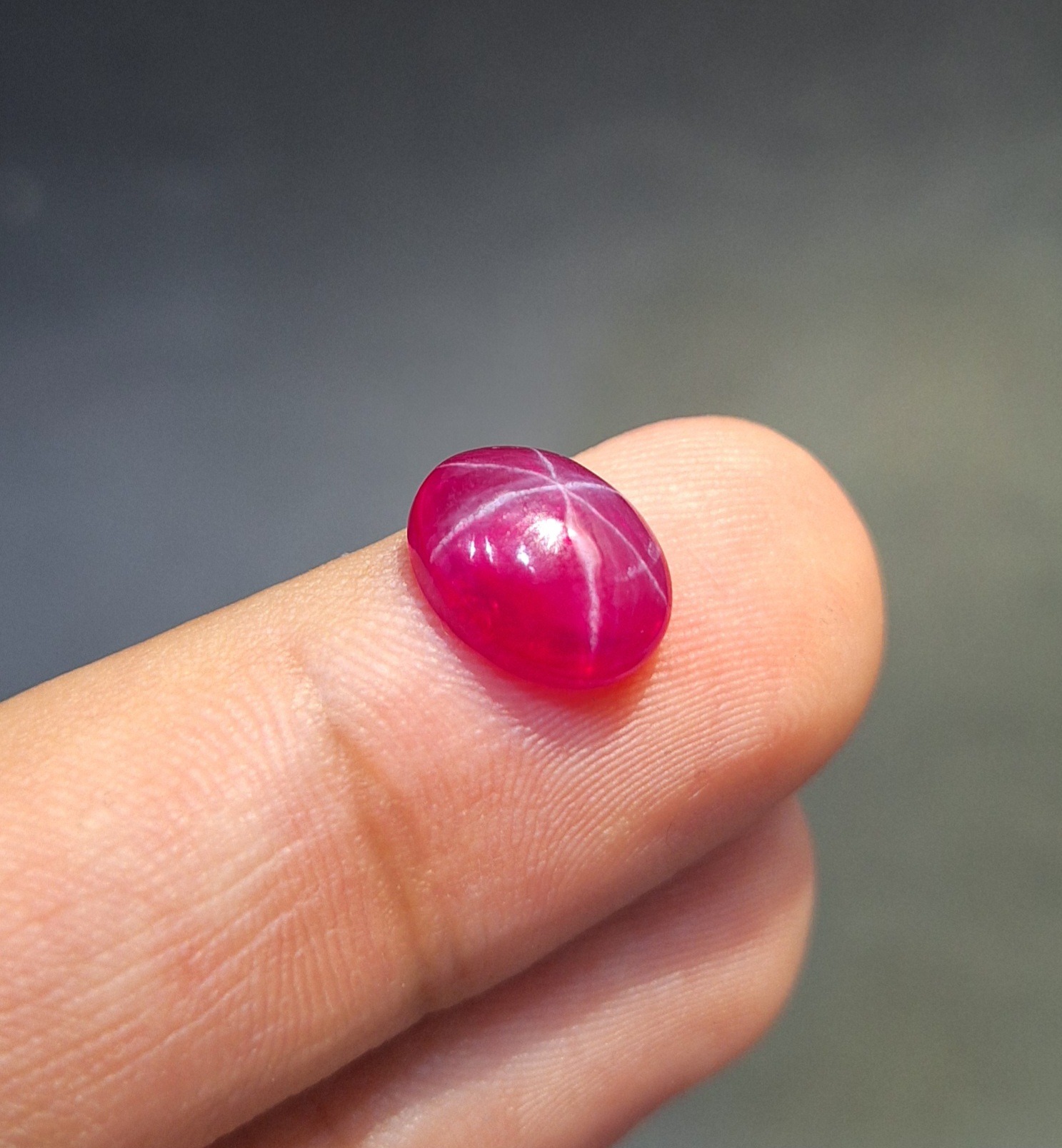 سنگ یاقوت سرخ استار اصل کد 509