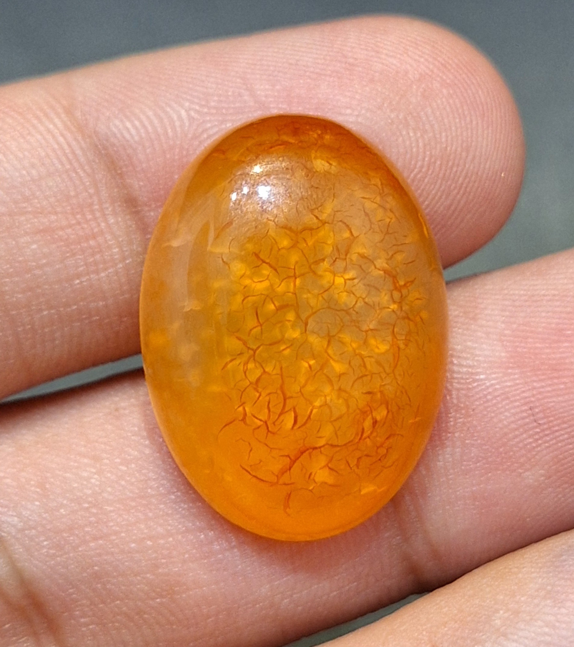 نگین سنگ عقیق خونی معدنی کدA191