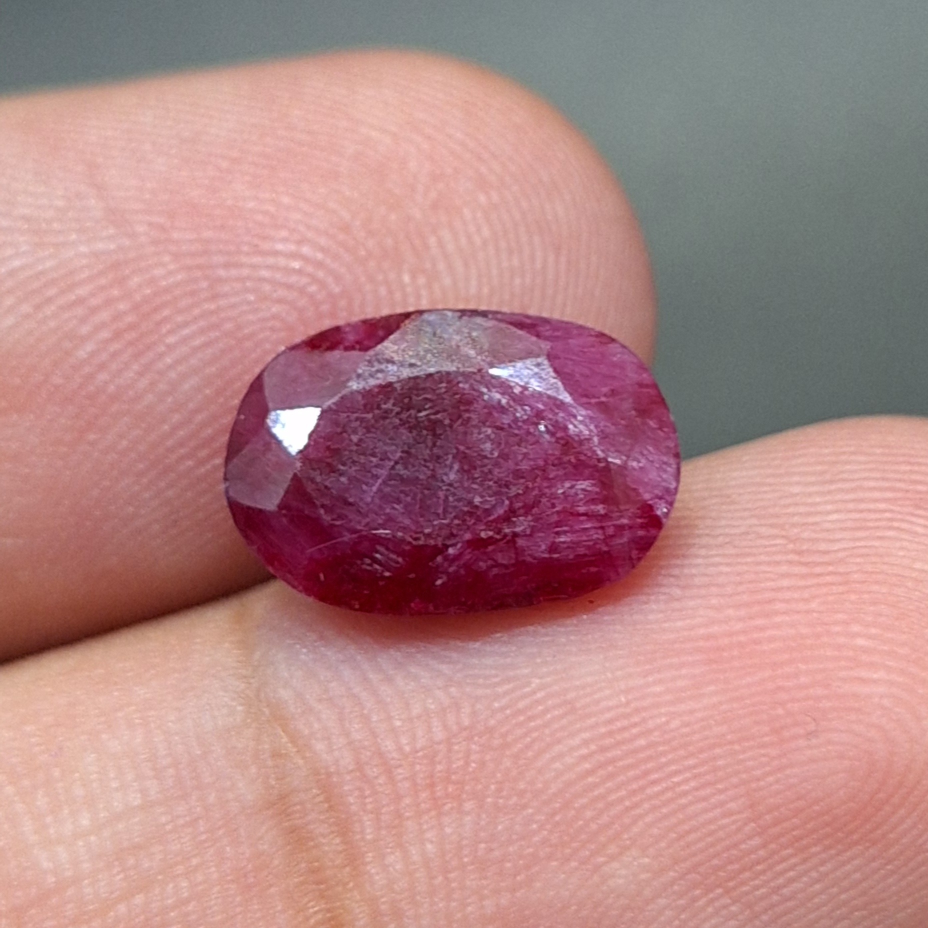 سنگ نگین یاقوت سرخ اصل معدنی کد 826