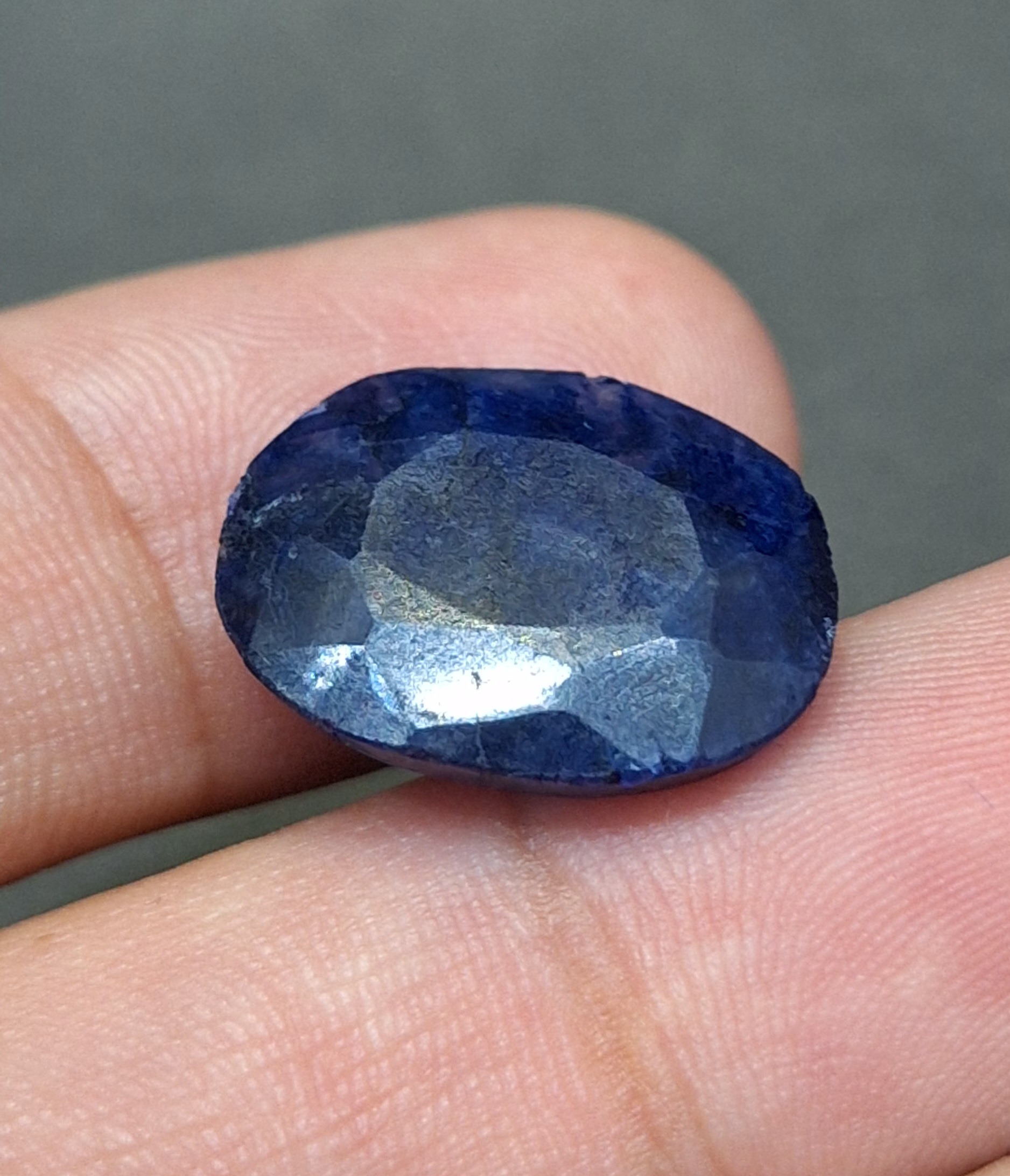 سنگ نگین یاقوت کبود اصل معدنی کد 828