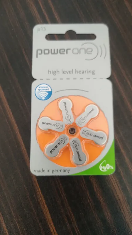 باتری سمعک برند power one آلمانی