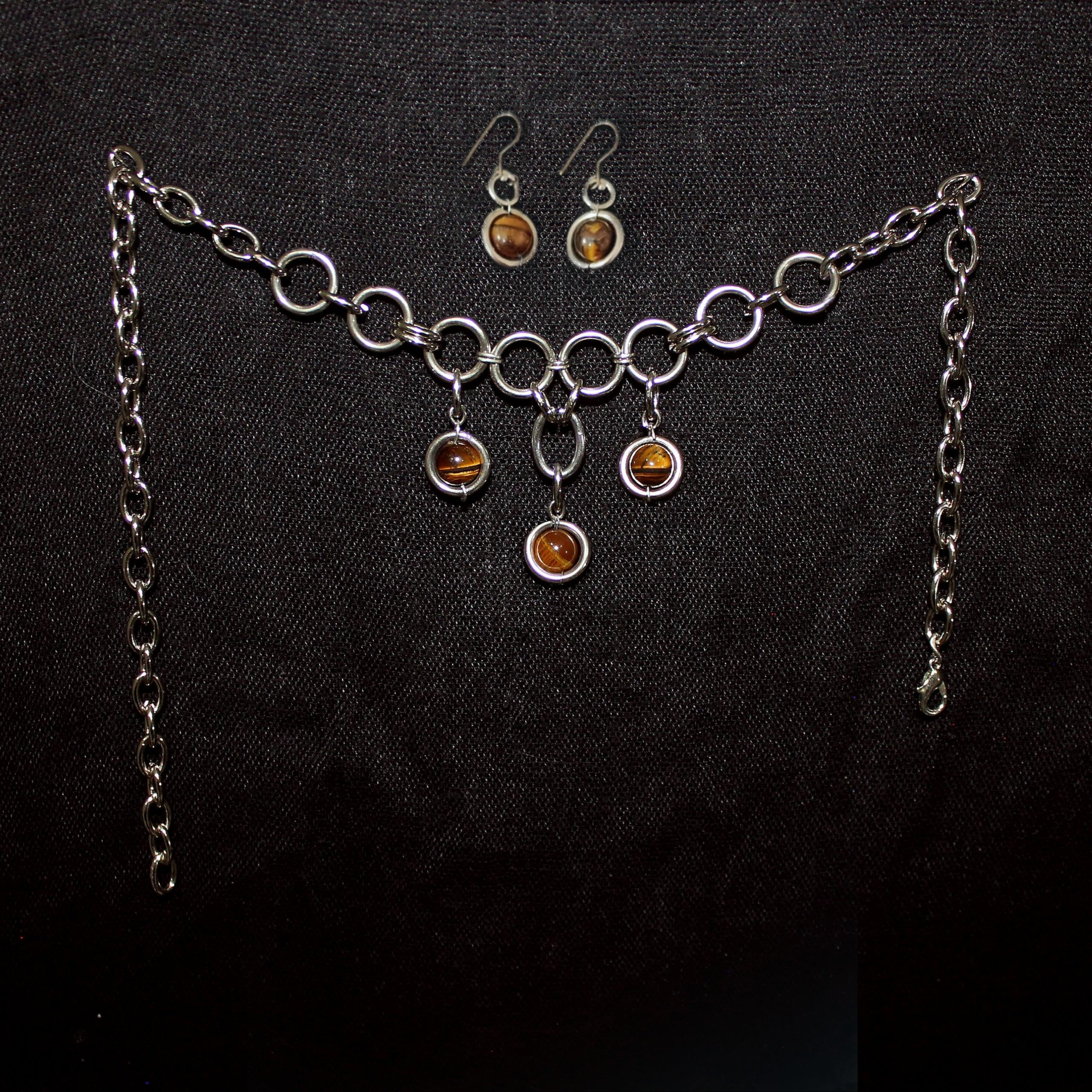 نیم ست چشم ببر مدل استیل