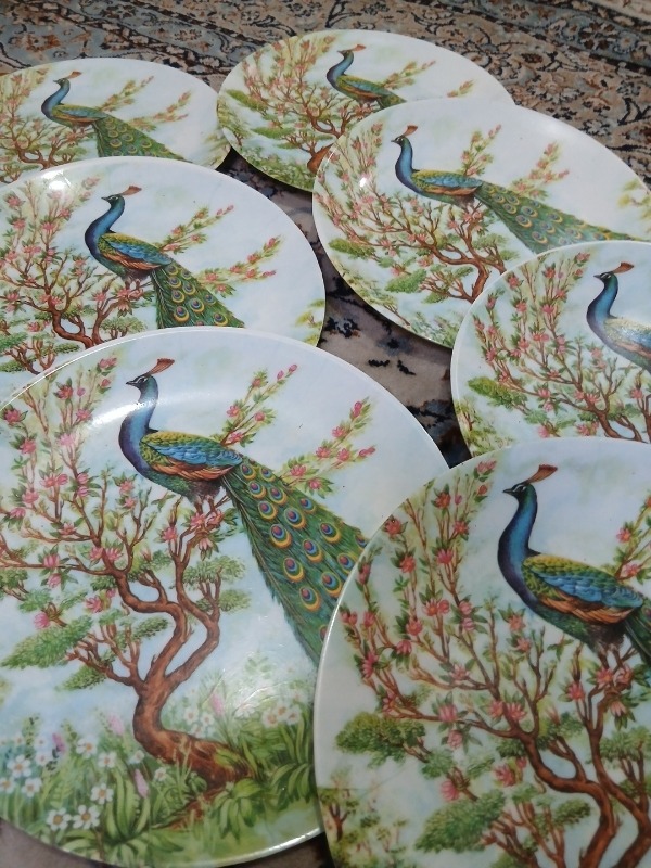 پلوخوری قطر23 طرح طاووس 7 عدد