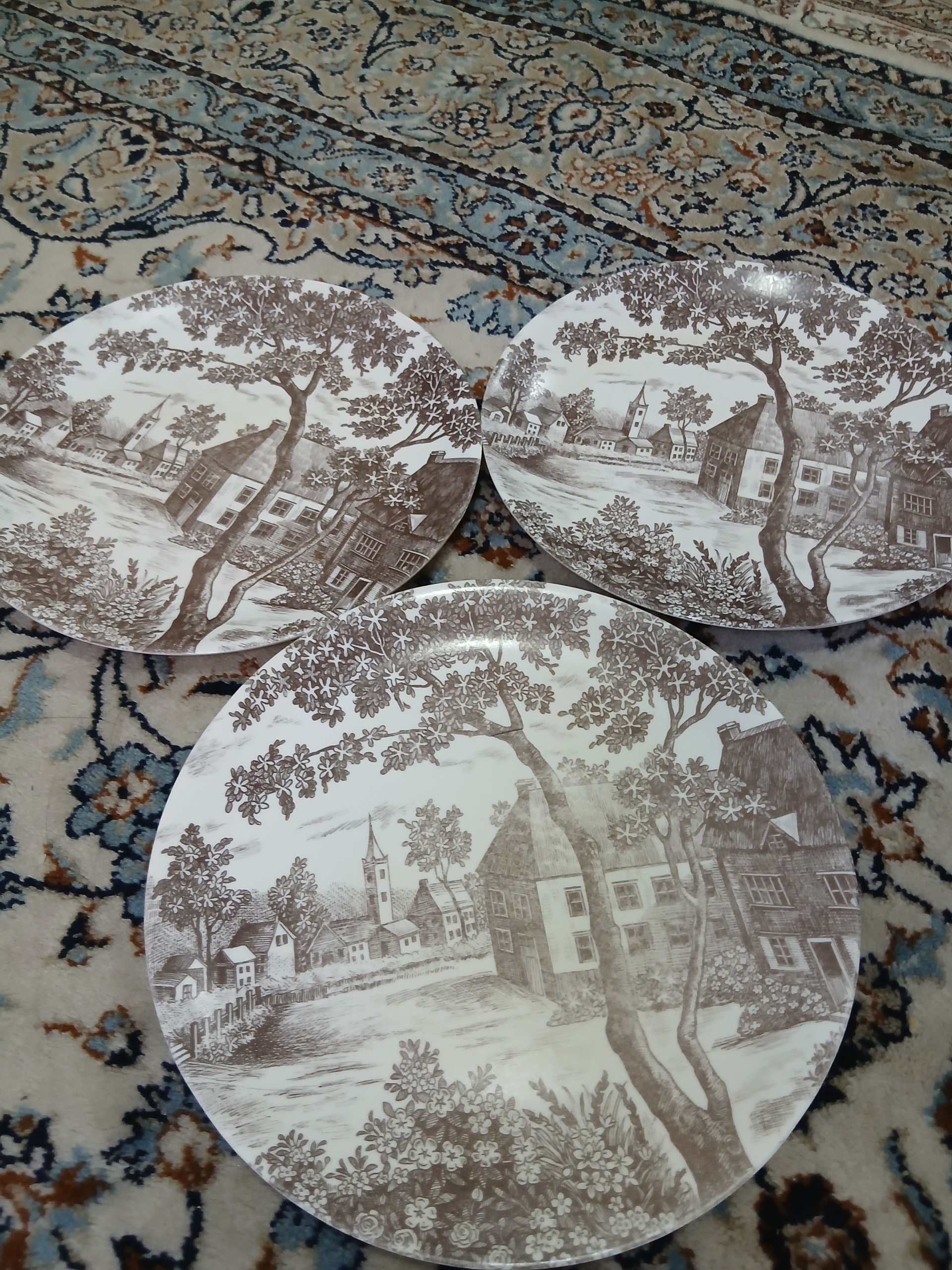 بشقابها پلوخوری طرح کلبه و مزرعه