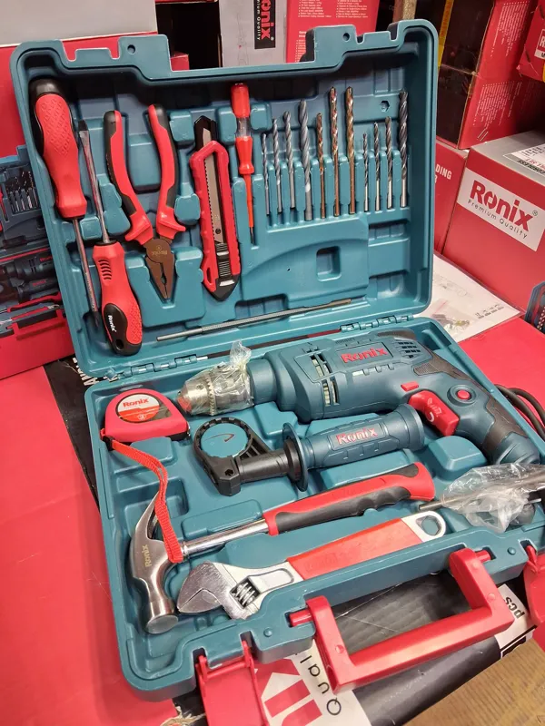 کیت دریل 13 چکشی 650 وات رونیکس Ronix مدل 0001-RS