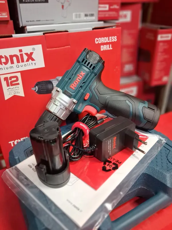 دریل پیچ گوشتی شارژی 12 ولت رونیکس Ronix مدل 8613