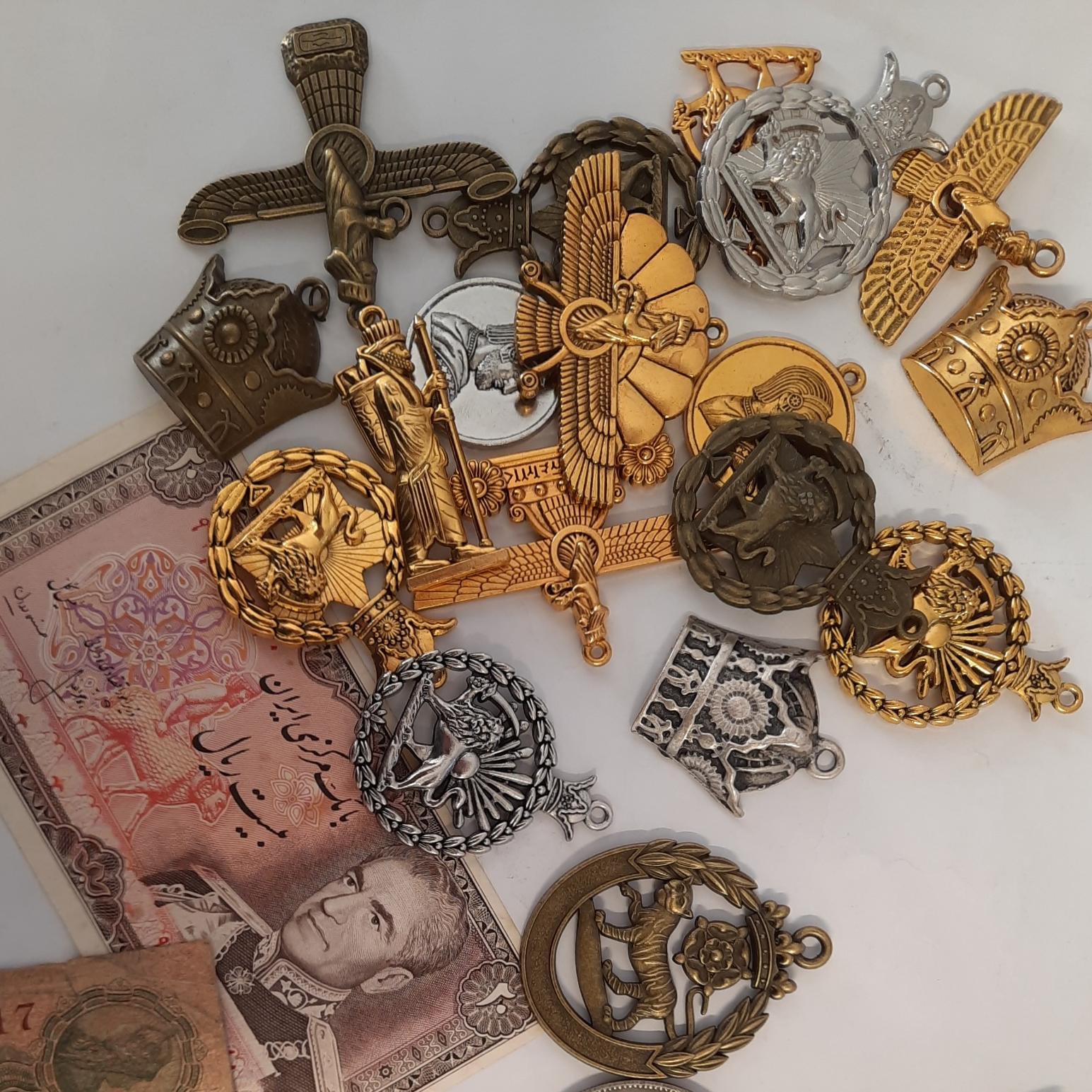 سری مدال کلکسیونی برنزی 18 عدد  هدیه