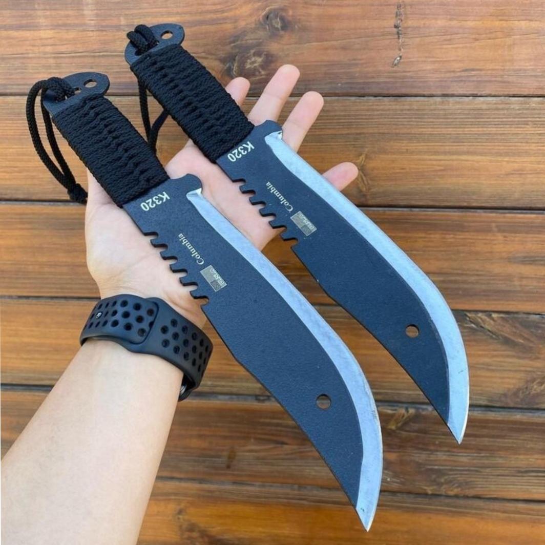 2عدد چاقو شکاری طبیعت گردی حرفه ای کلمبیا