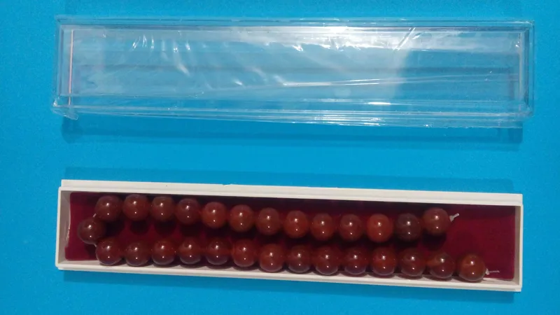 ریسه سنگ عقیق درشت پرتقالی