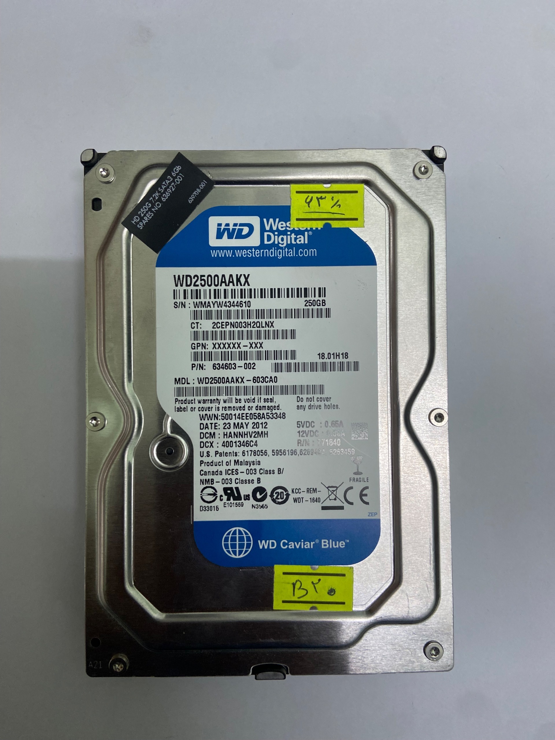 هارد 250 گیگابایتb20