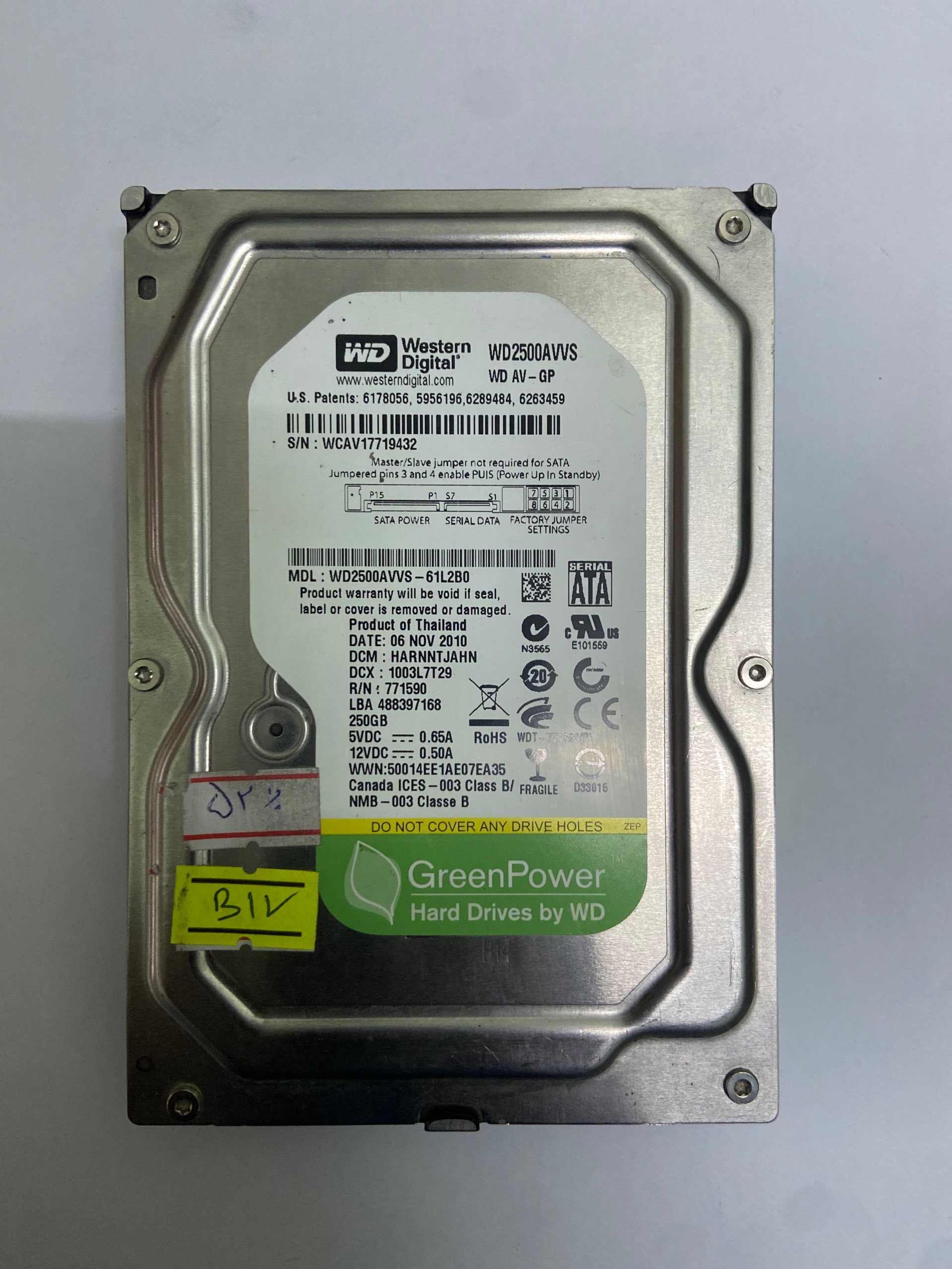 هارد 250 گیگابایت b17