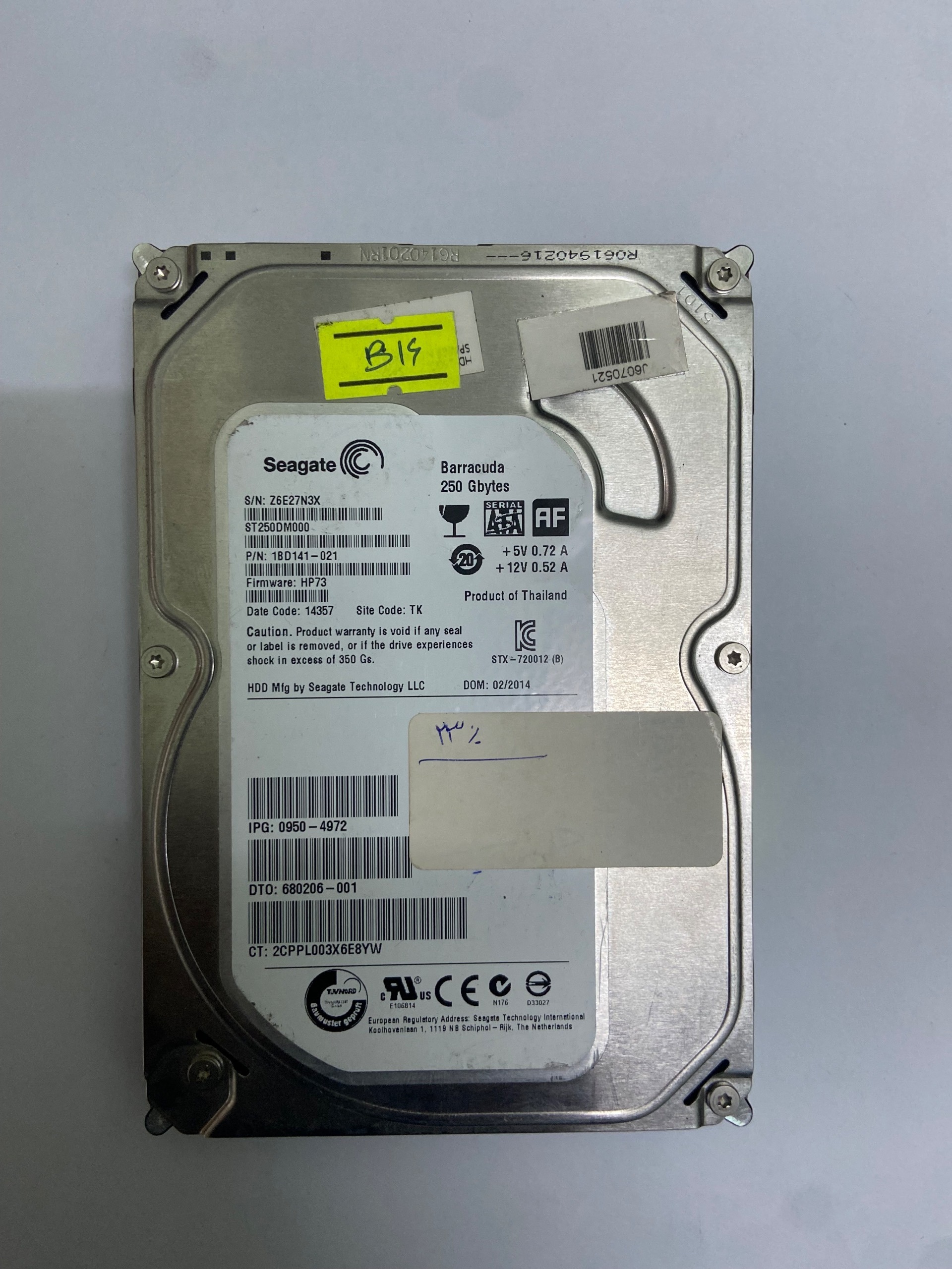 هارد 250 گیگابایت b16