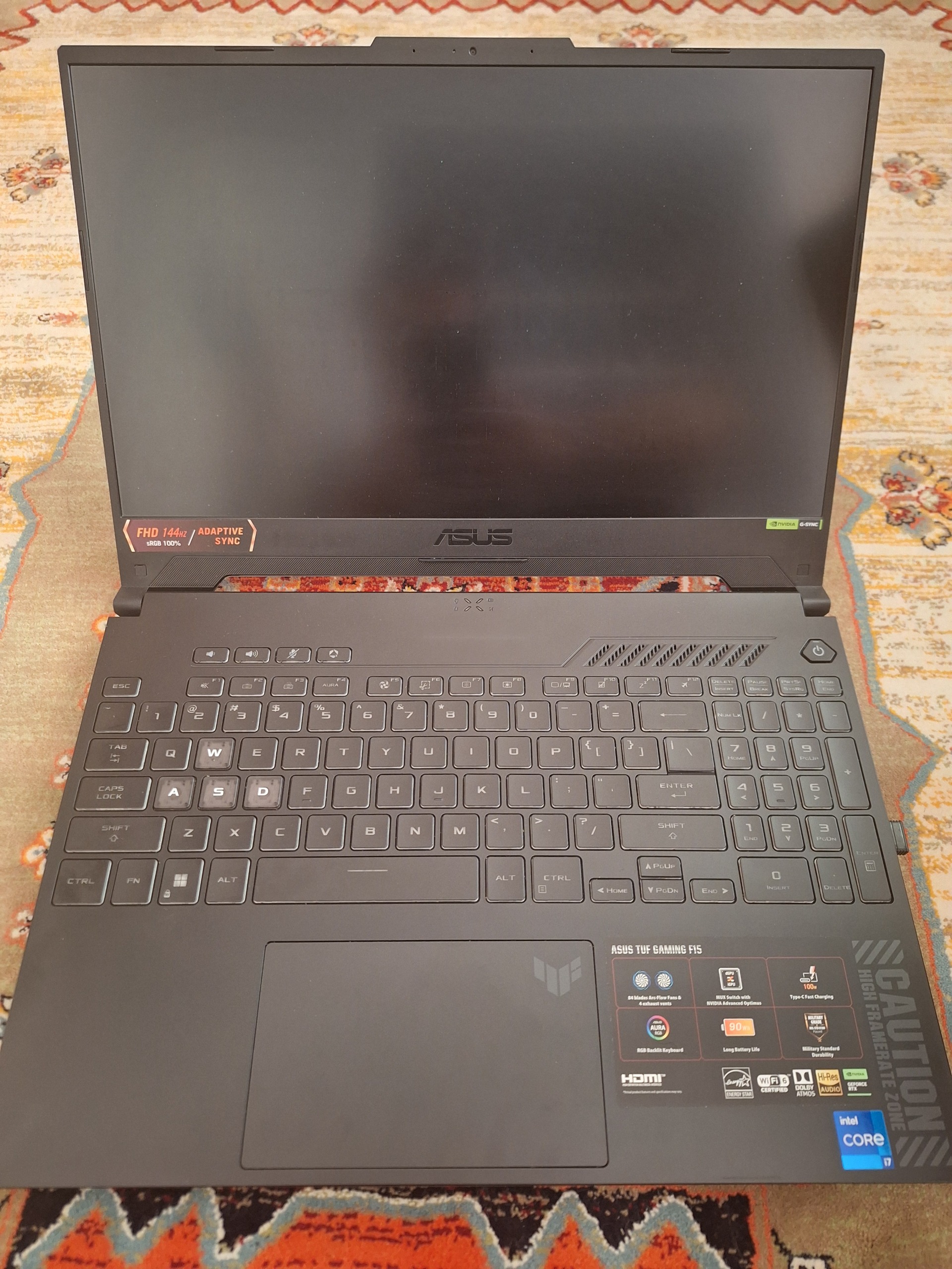 لپ تاپ Asus tuf gaming f15 fx507vv