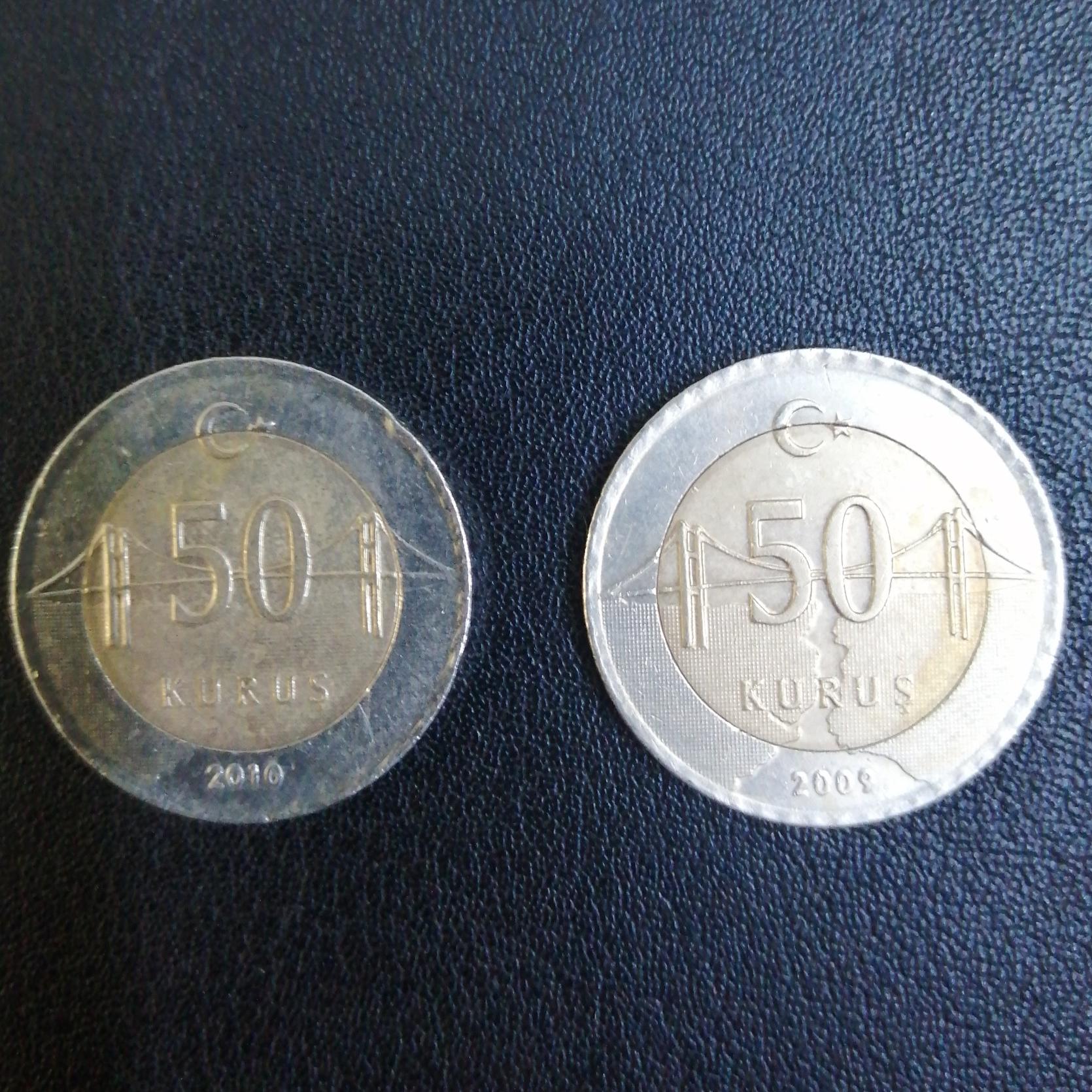 جفت سکه 0/5 لیر ترکیه