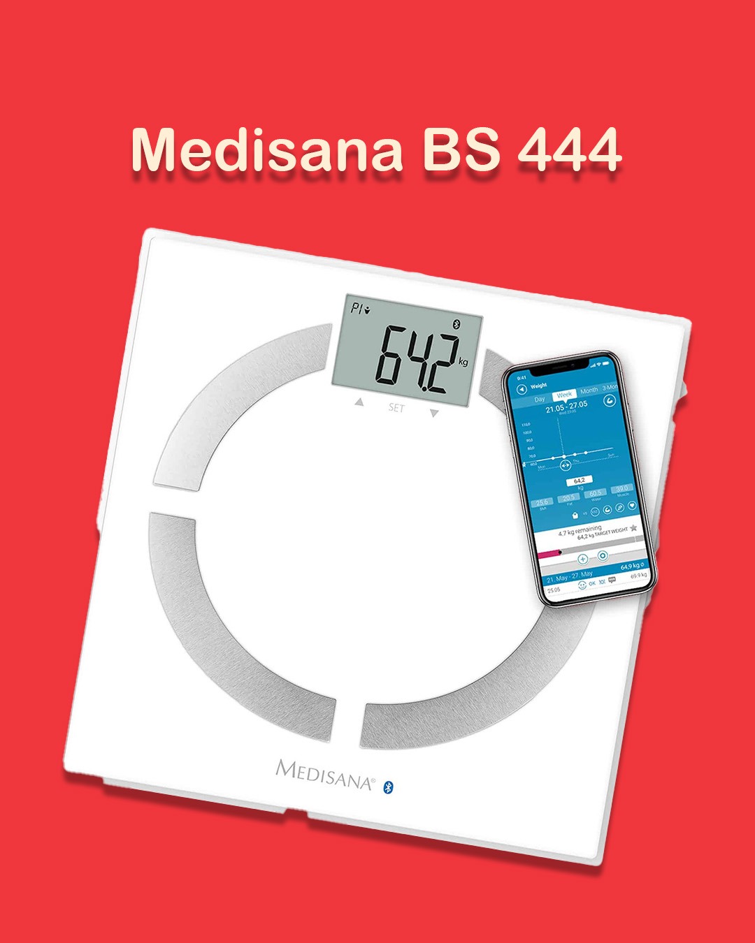 ترازوی تشخیصی و هوشمند Medisana BS 444 CONNECT