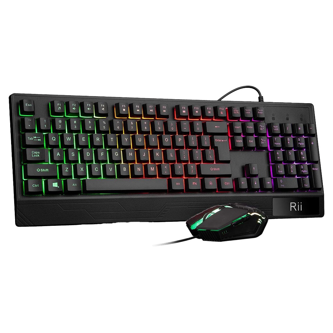 ست کیبورد و ماوس گیمینگ Rii  RK400 RGB