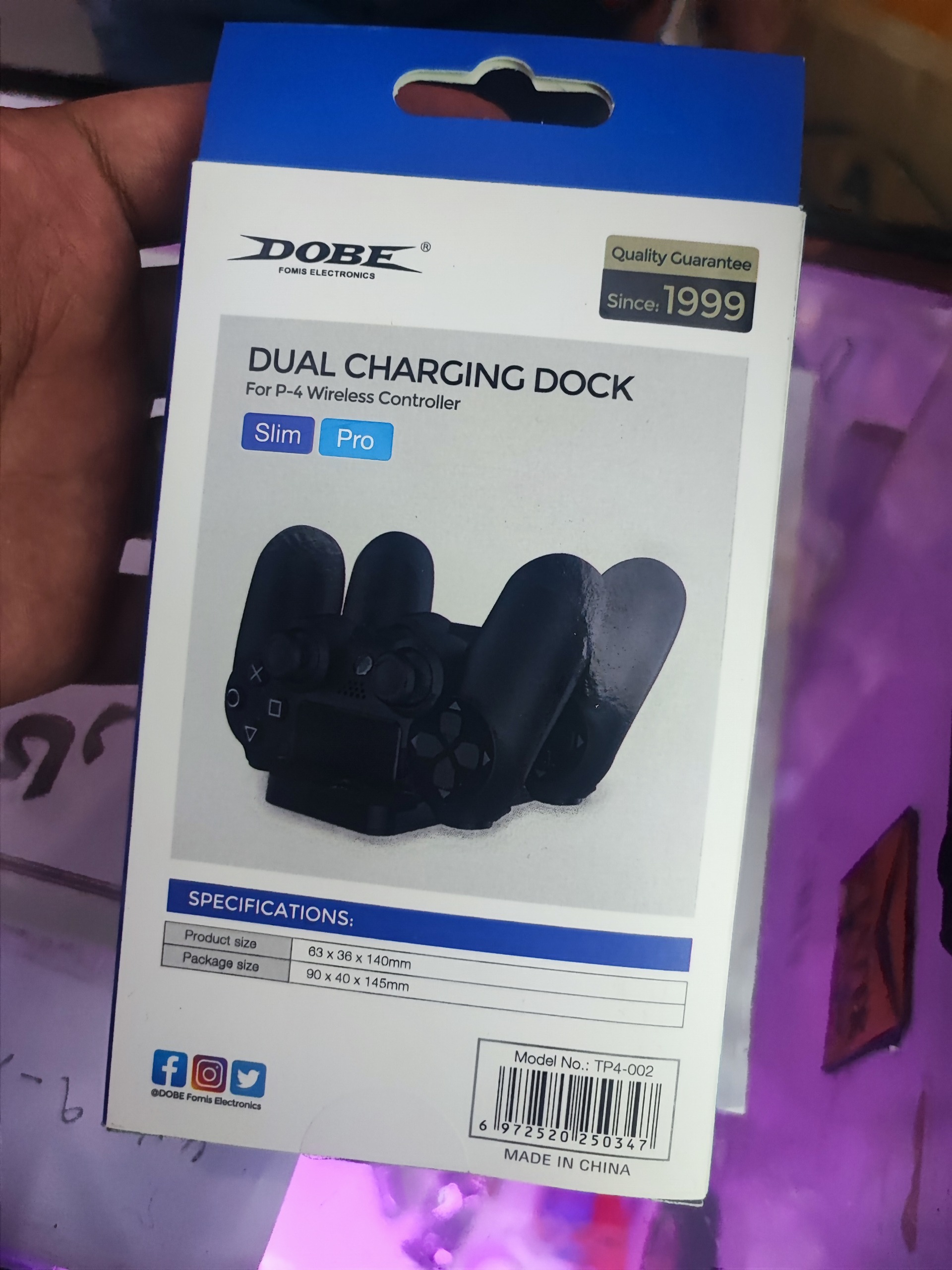 پایه شارژ دوبل دسته ps4 بار آمازون اورجینال