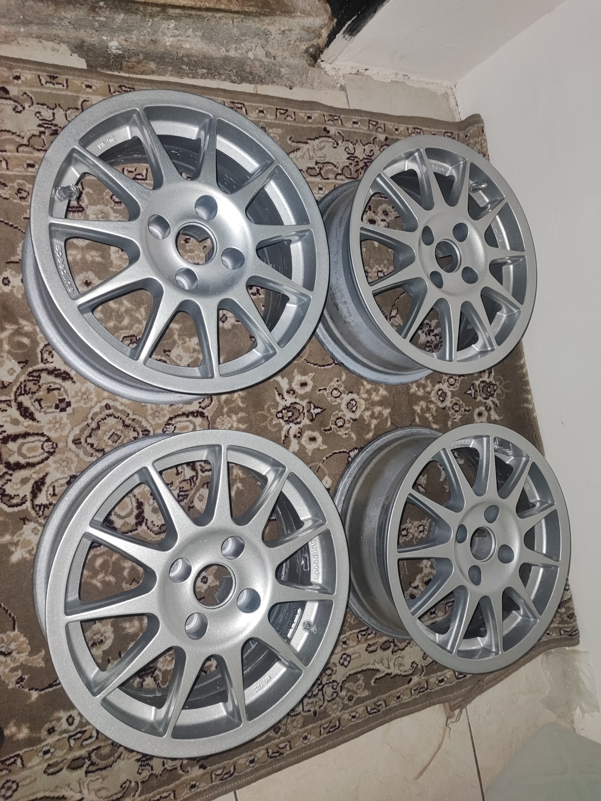 حراج رینگ سایز 15 خورشیدی برند speedline ایتالیایی