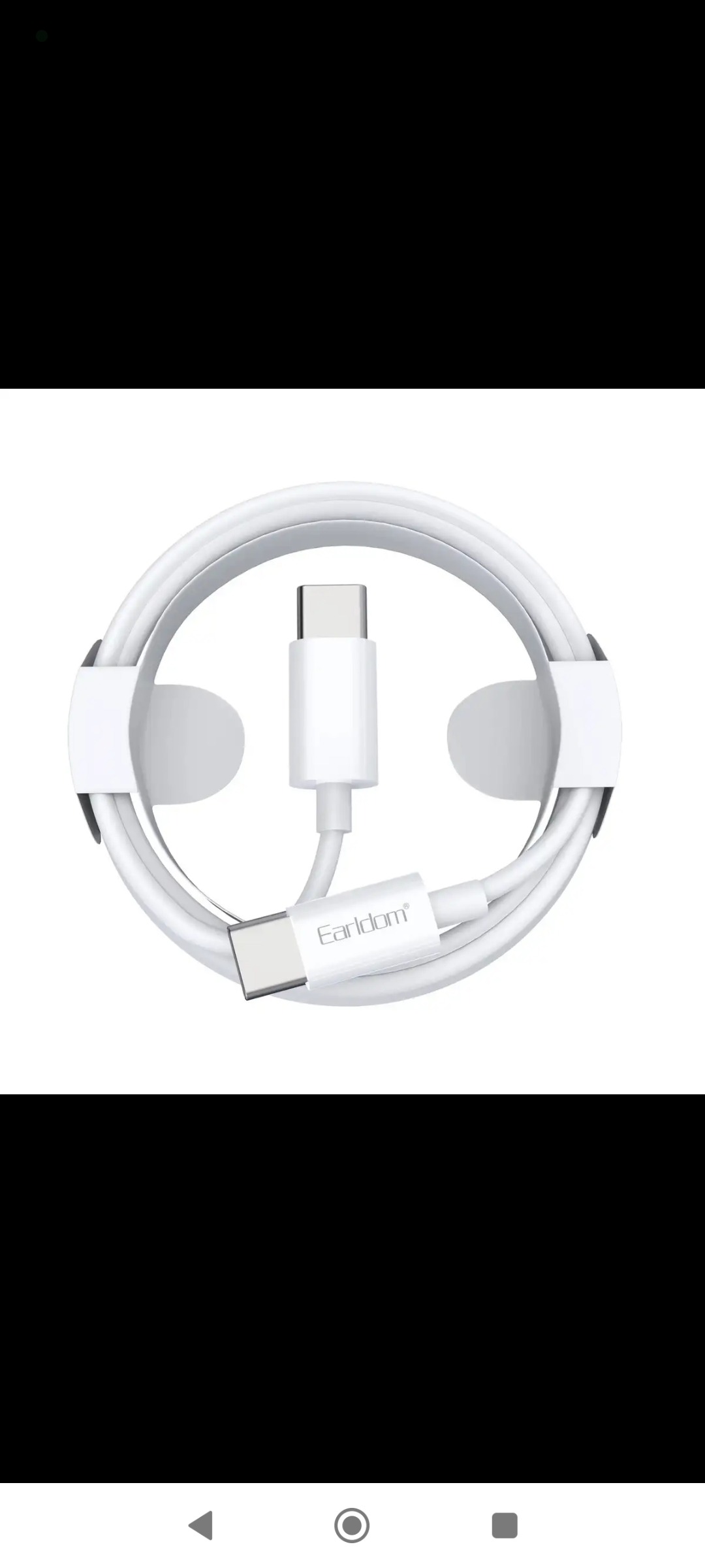 مزایده تکرار نشدنی کابل دوسر تایپ سی 60وات