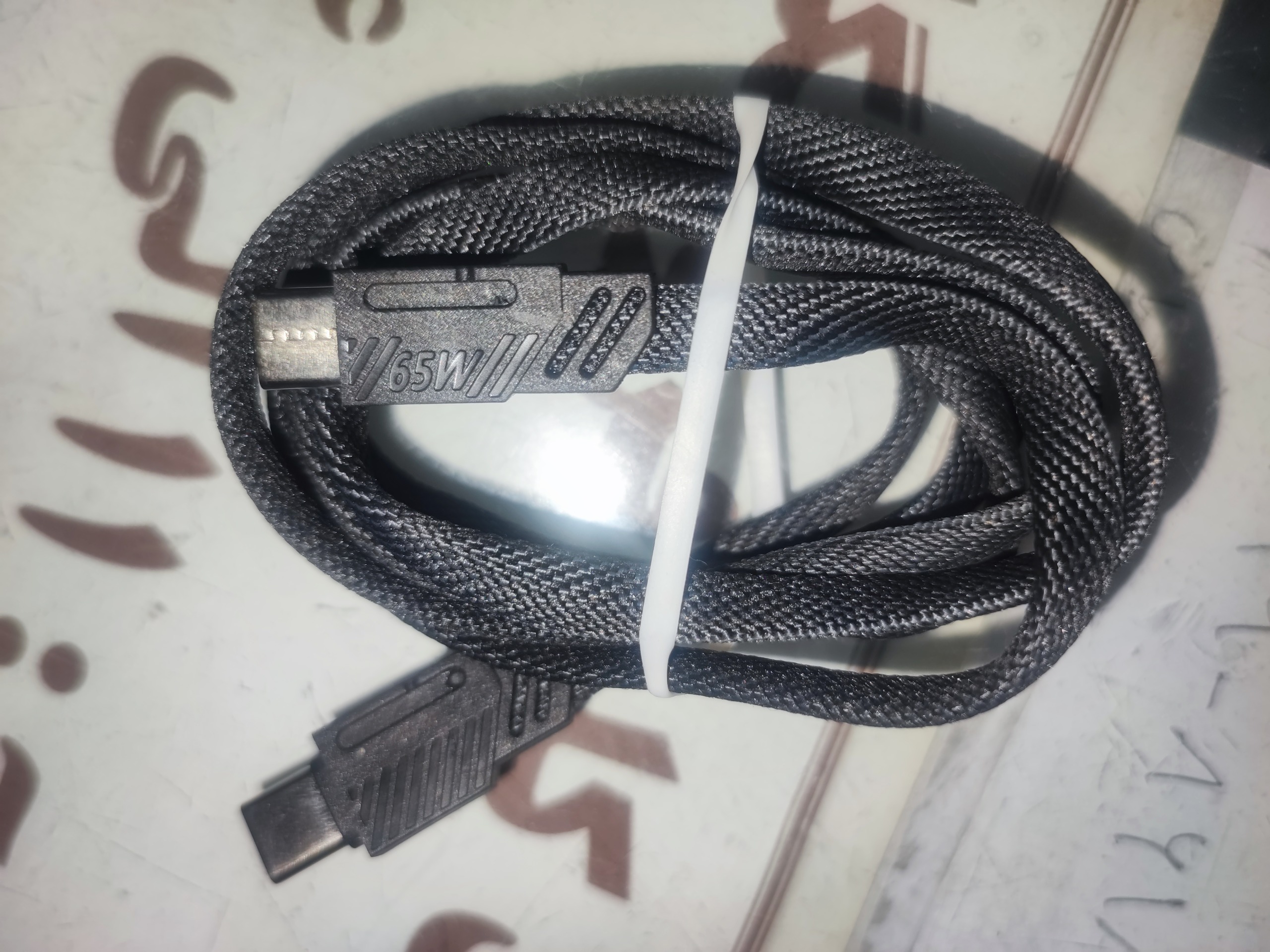 حراج واقعی کابل تایپ سی به تایپ سی 65وات