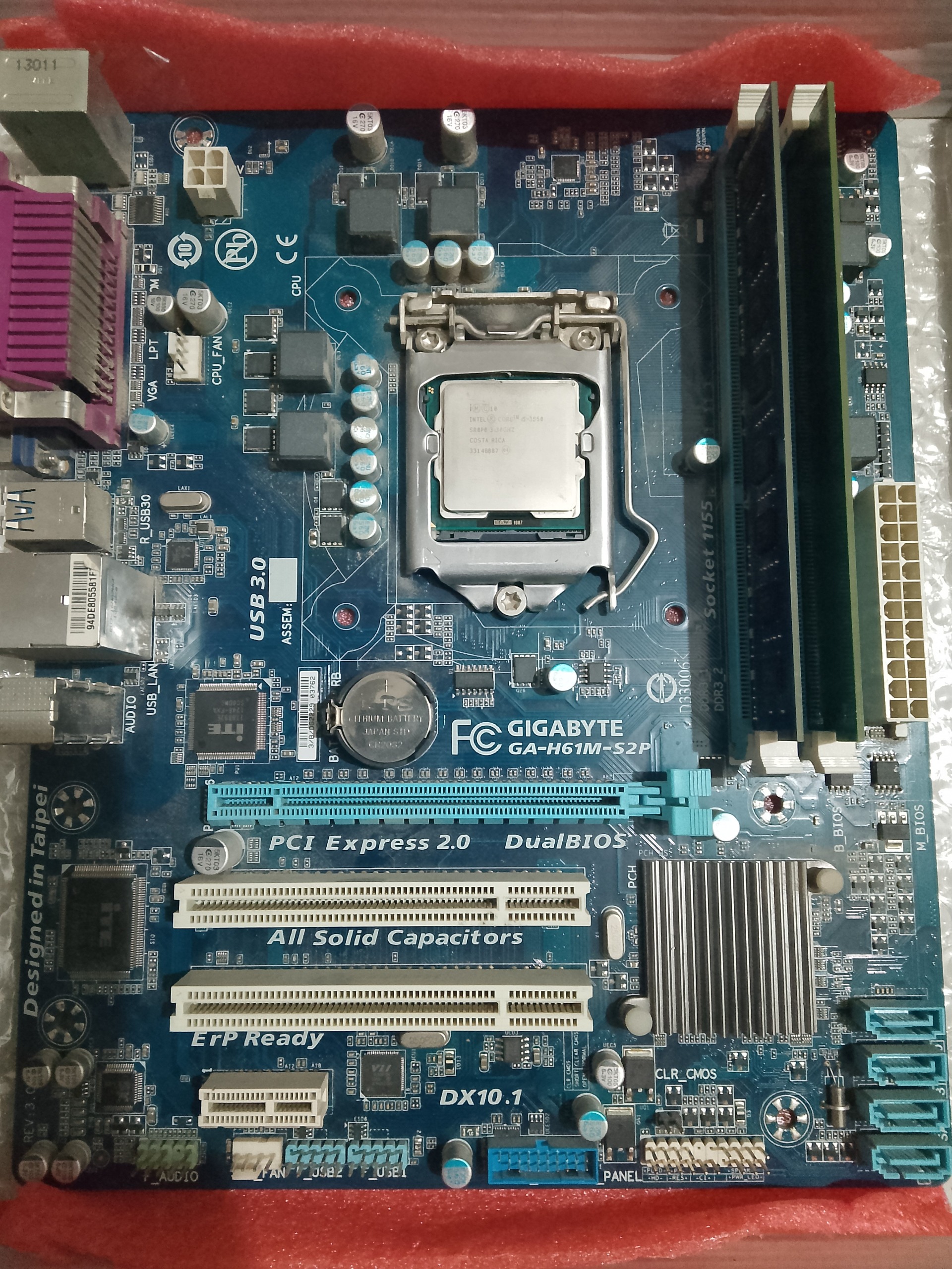 باندل  cpu i5 3550 ram 12gb مادربرد h61m