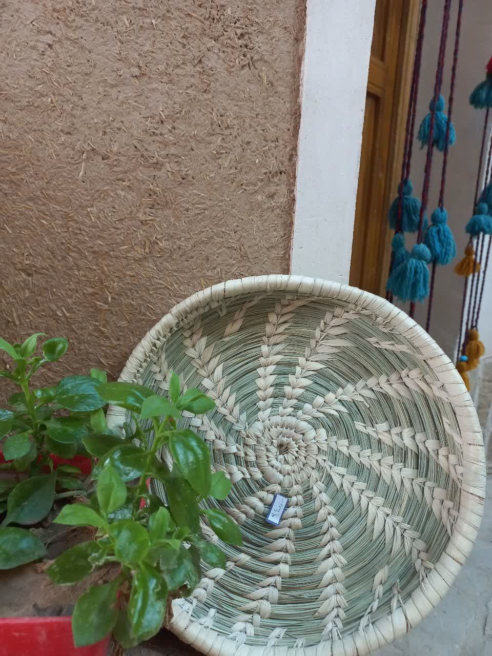 سینی حصیری گندمی